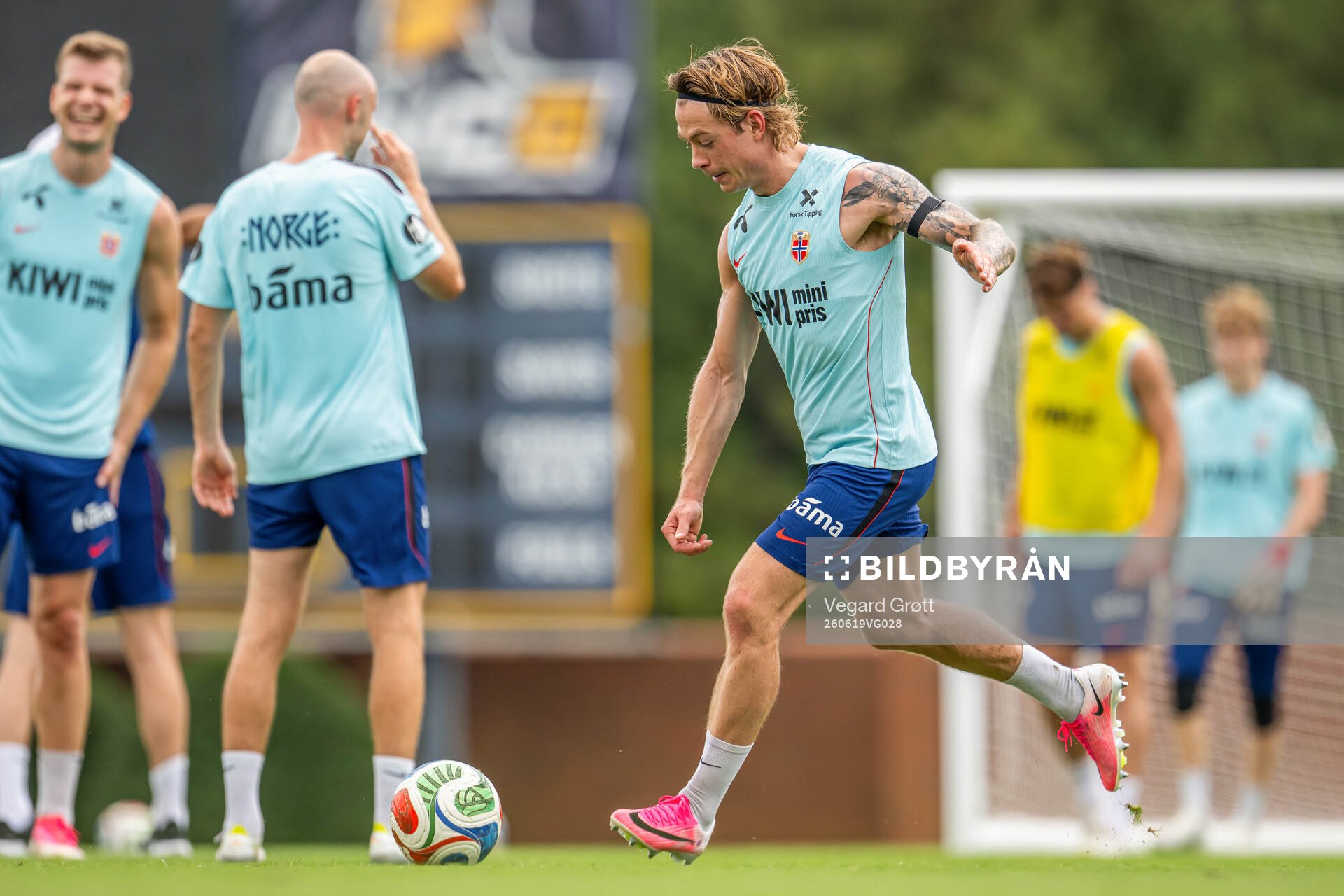 Patrick Berg of the Norwegian national football team at a