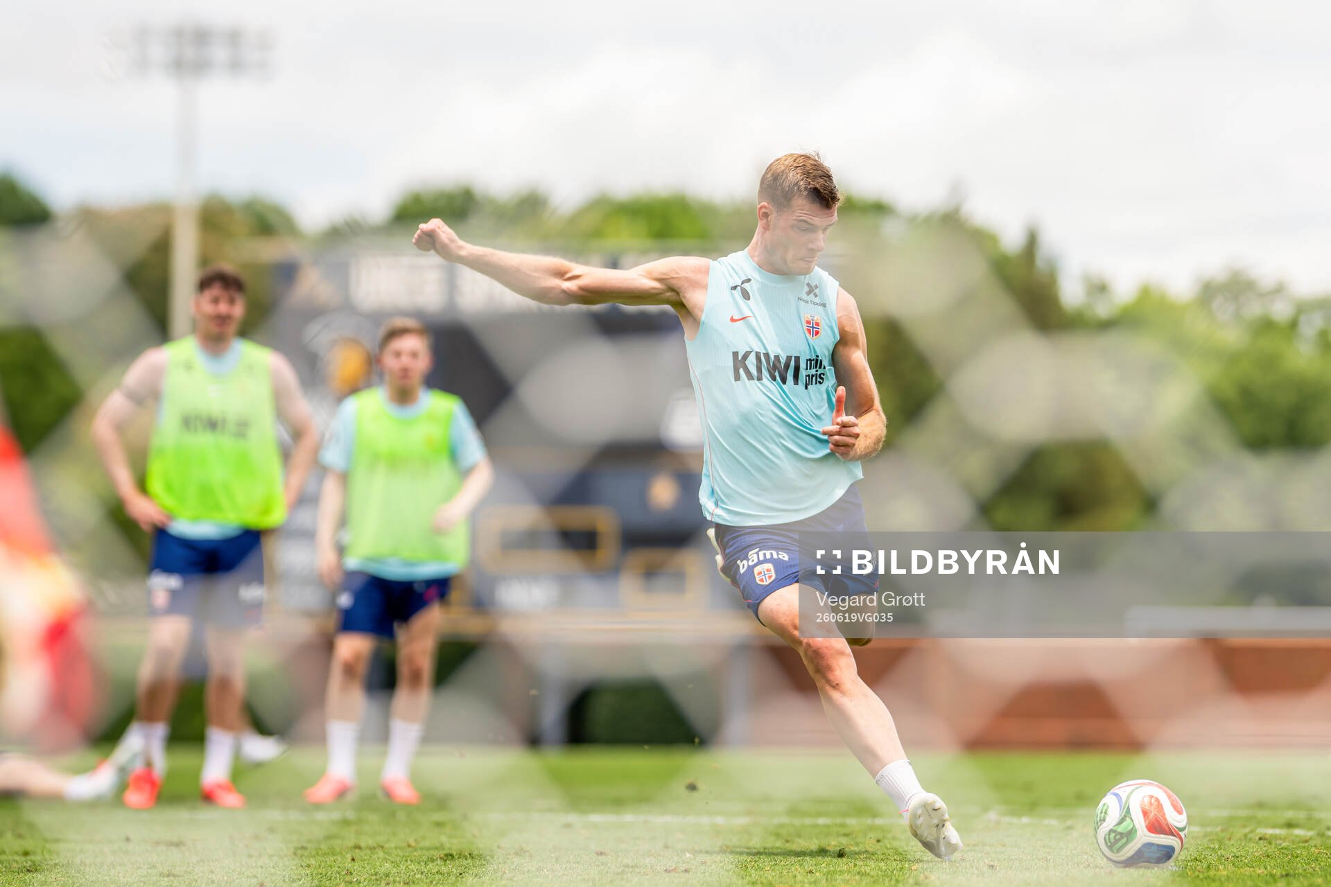 Alexander Sørloth of the Norwegian national football team