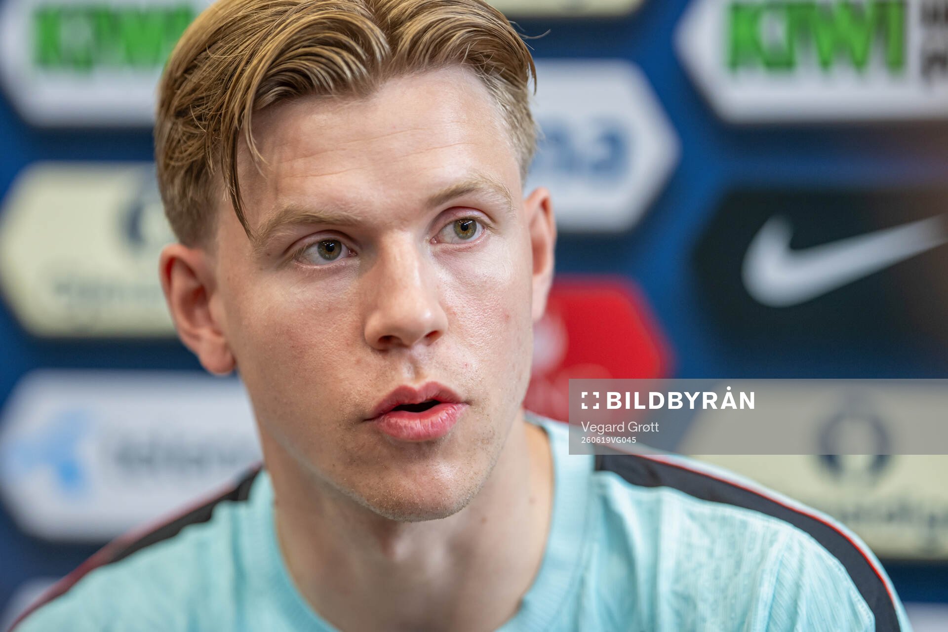 Jens Petter Hauge of the Norwegian national football team