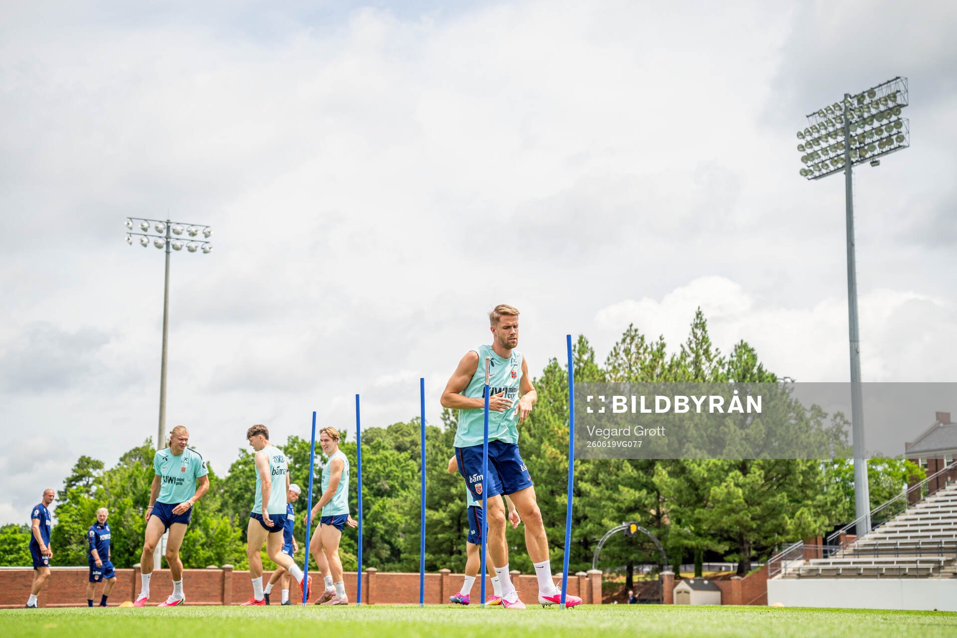 Kristoffer Ajer of the Norwegian national football team at