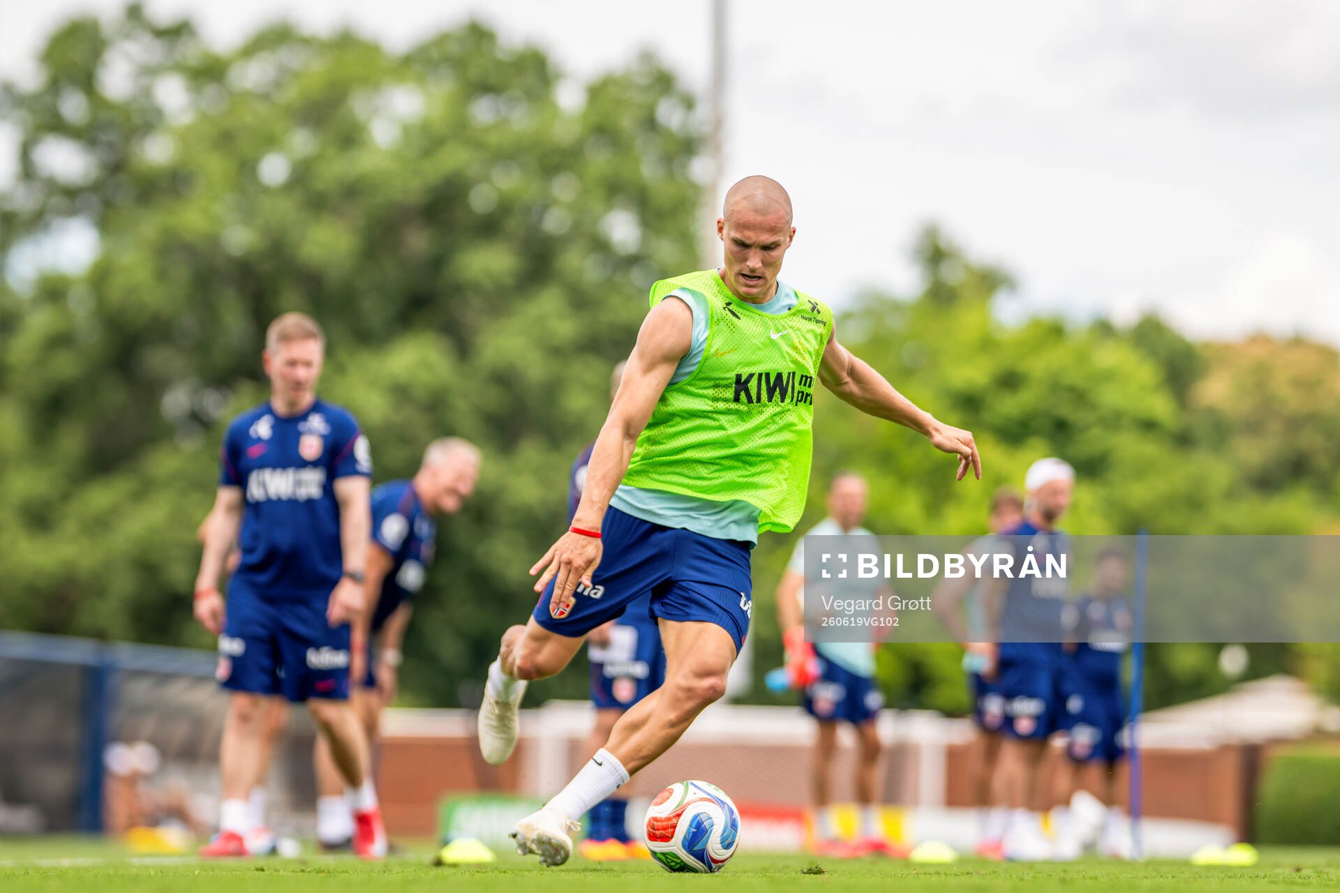 Leo Østigård of the Norwegian national football team at a