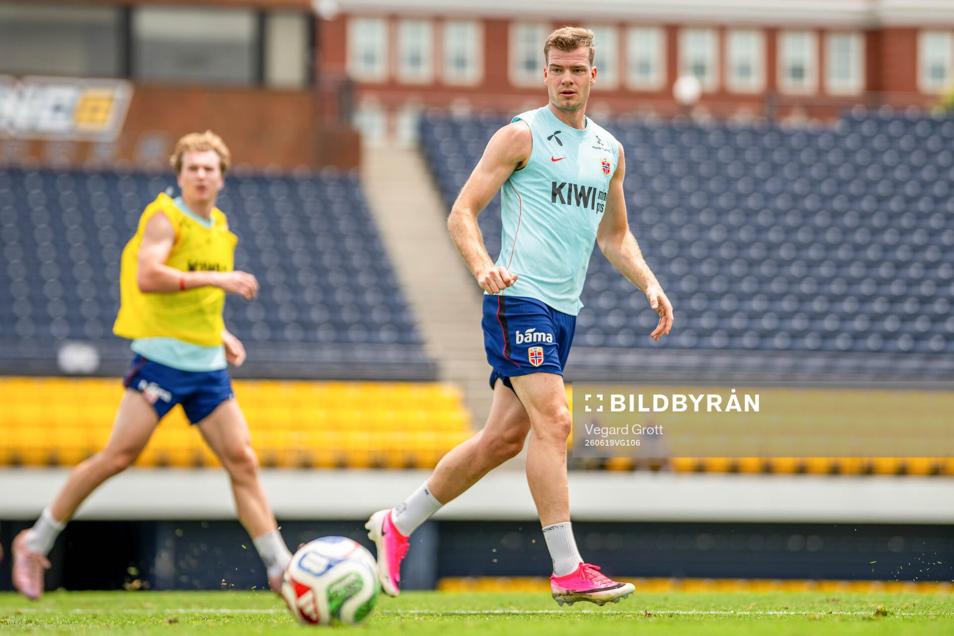 Alexander Sørloth of the Norwegian national football team