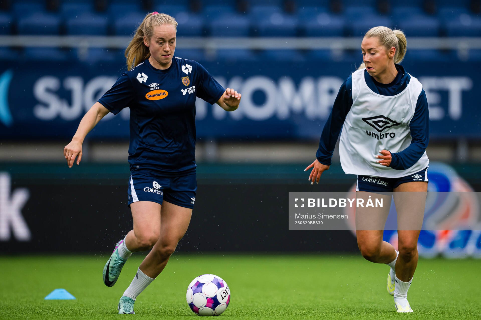 Ingeborg Skretting of Aalesund warms up