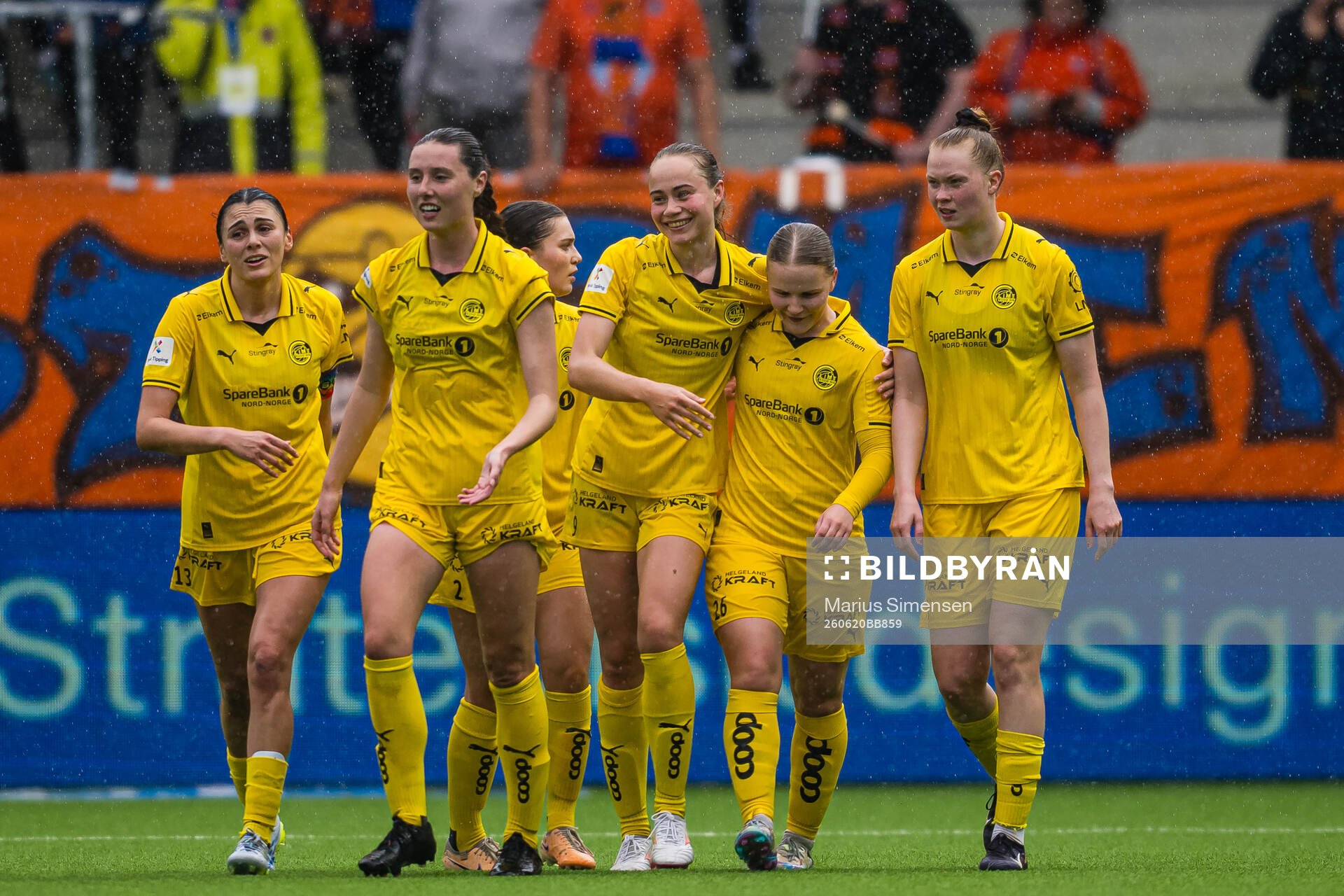 Lise Højsted Dissing of Bodø/Glimt celebrates