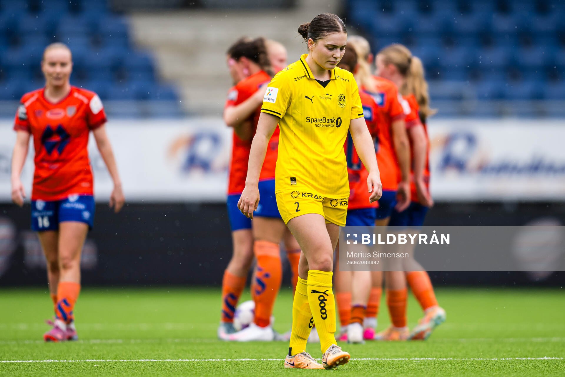 Amie Sannes of Bodø/Glimt looks dejected