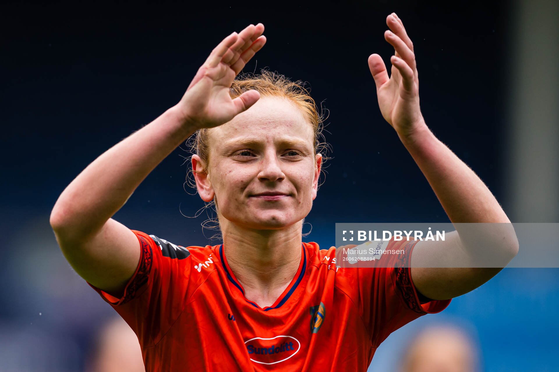 Laura Gashi of Aalesund celebrates