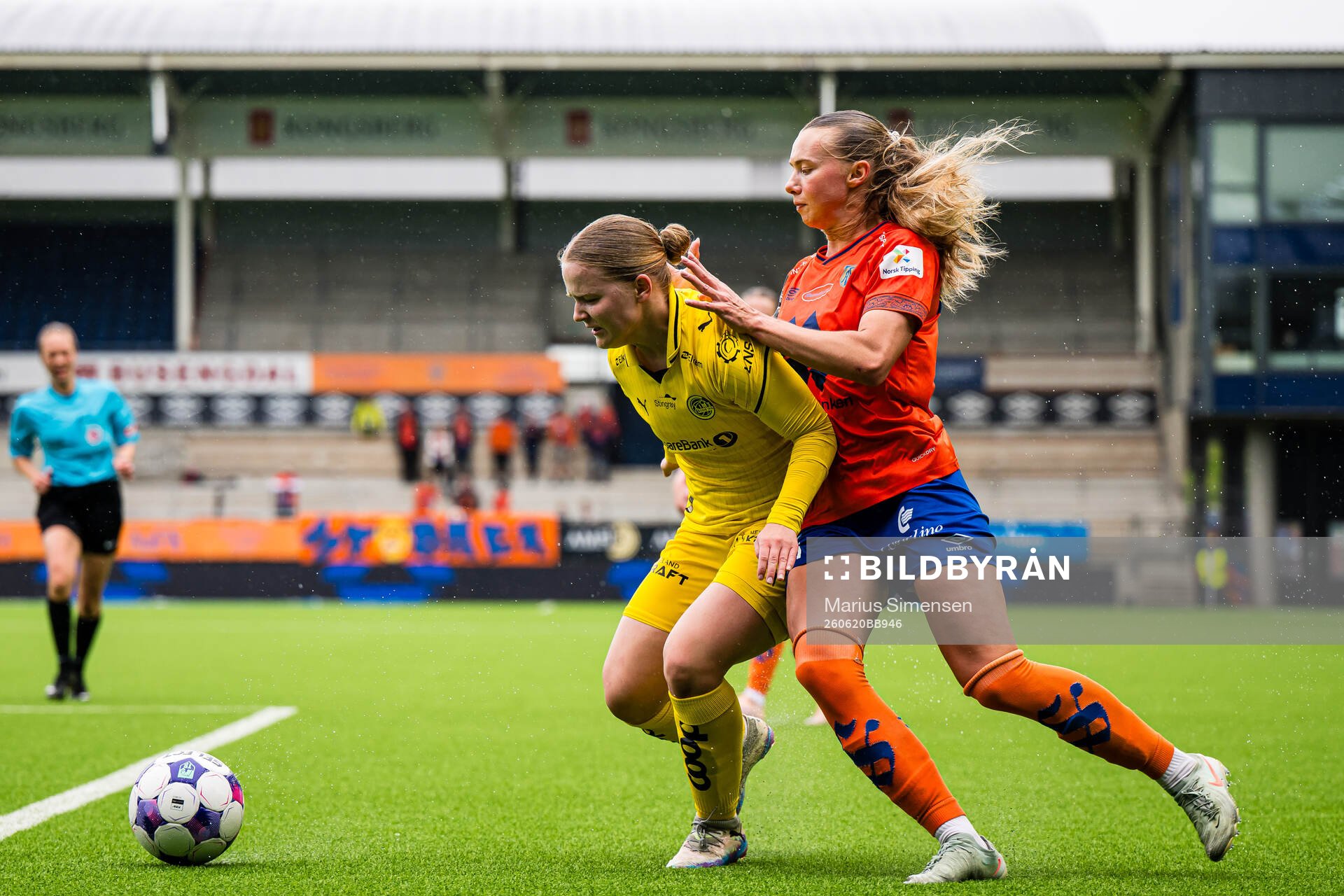 Katja Kaspersen Rengård of Bodø/Glimt and Sanne Dale