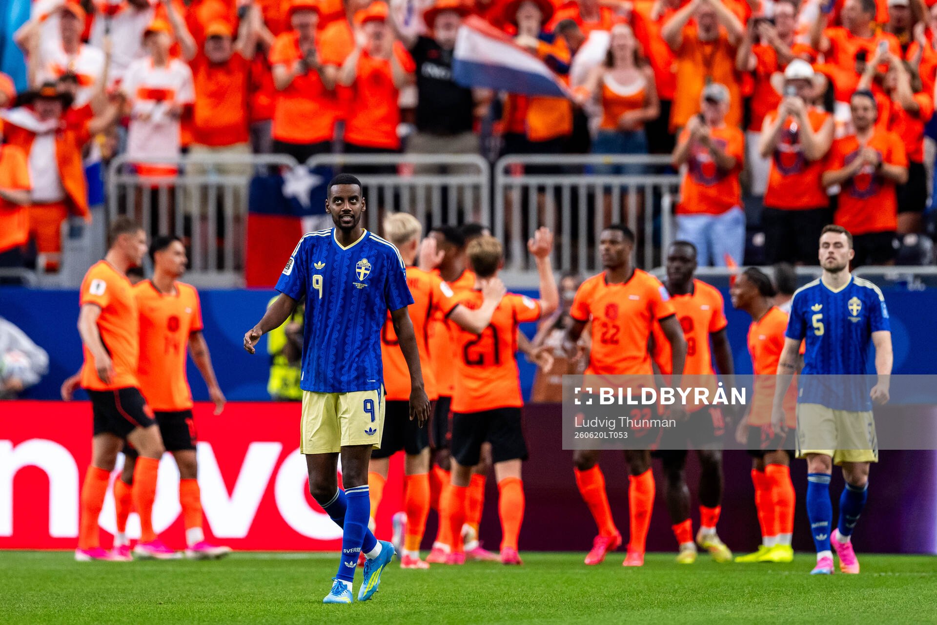 Alexander Isak of Sweden looks dejected