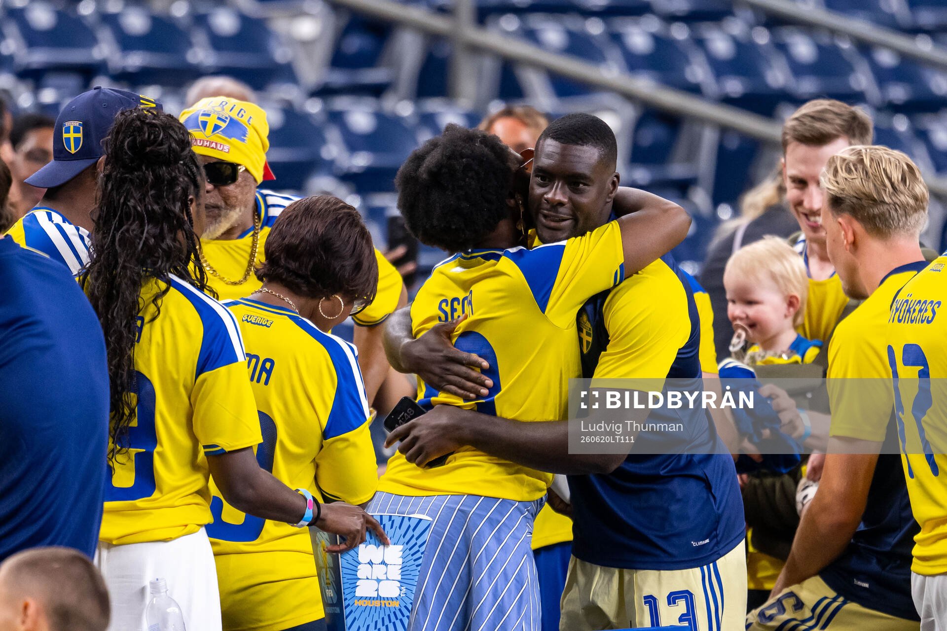 Ken Sema of Sweden with family