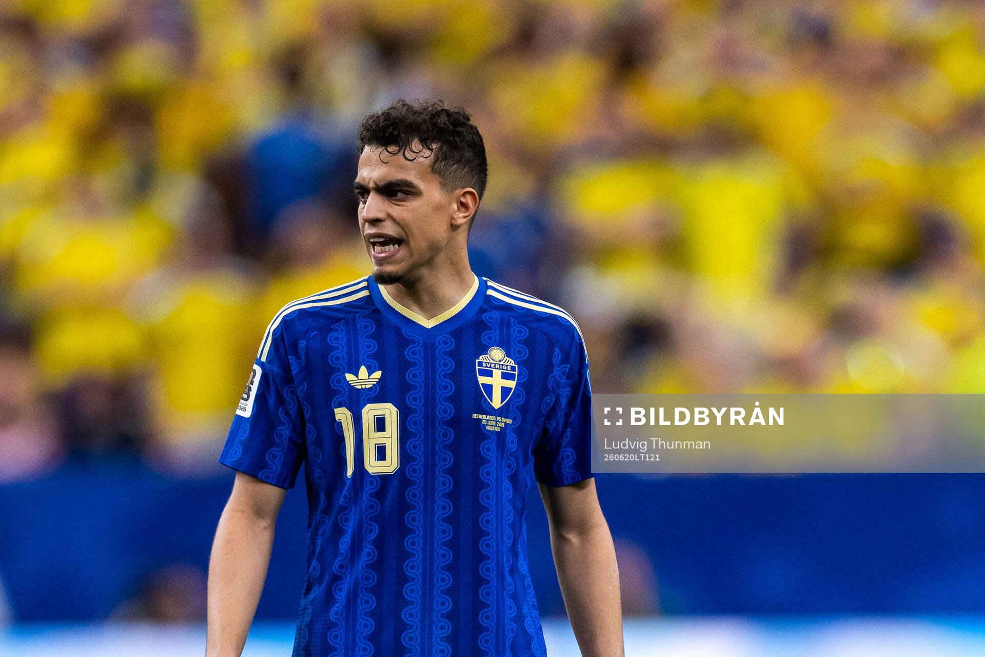 Yasin Ayari of Sweden looks dejected