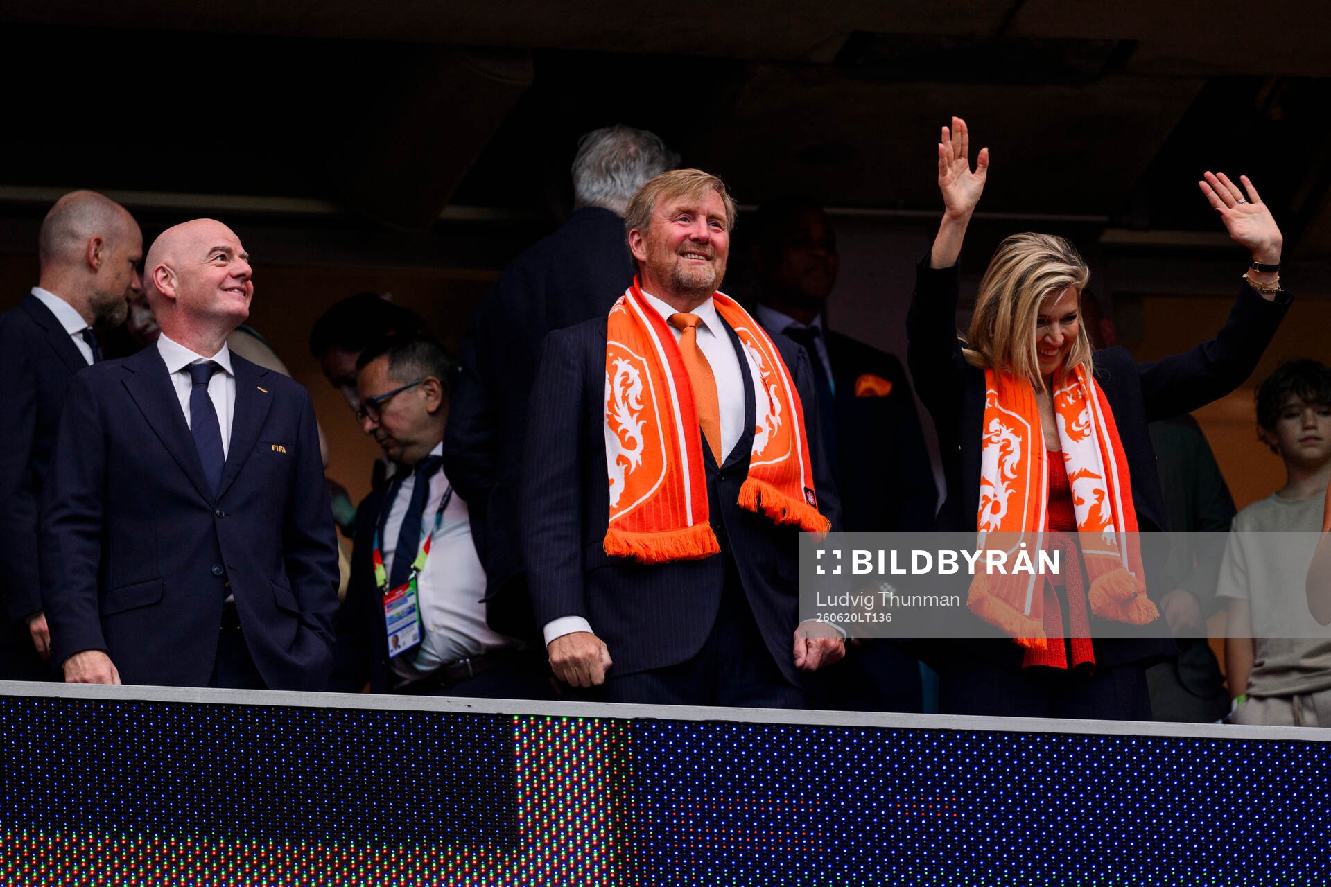 FIFA President Gianni Infantino with King Willem-Alexander
