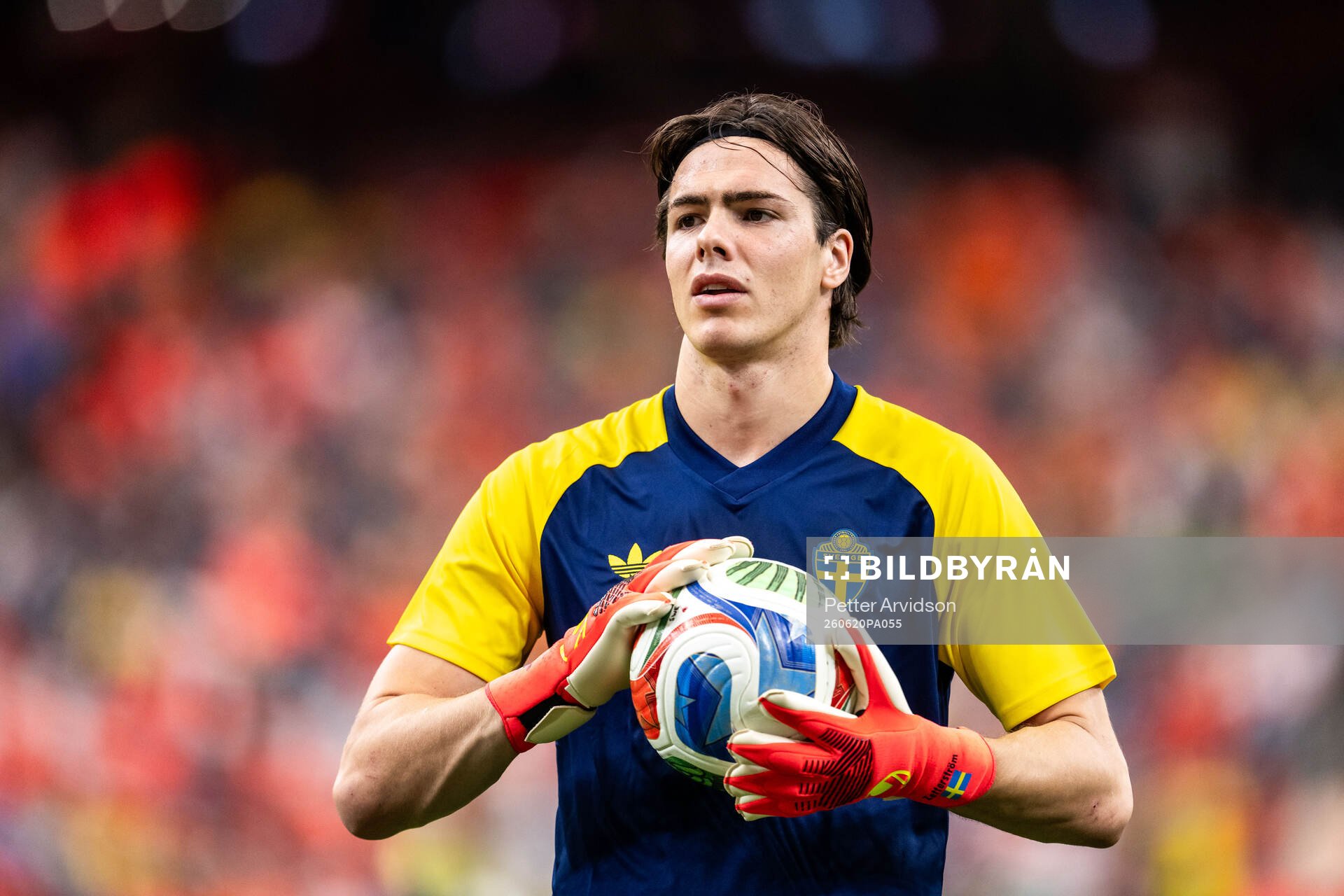 Goalkeeper Jacob Widell Zetterström of Sweden