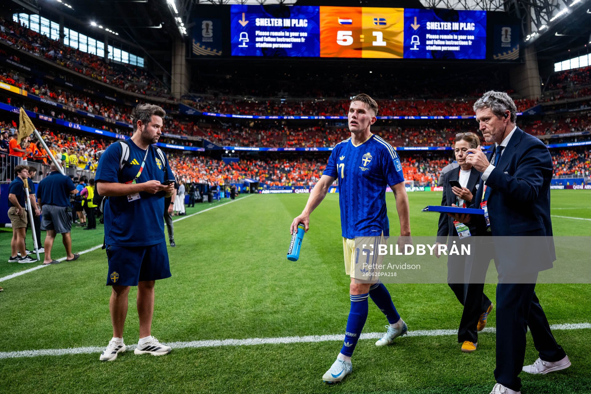 Viktor Gyökeres of Sweden looks dejected