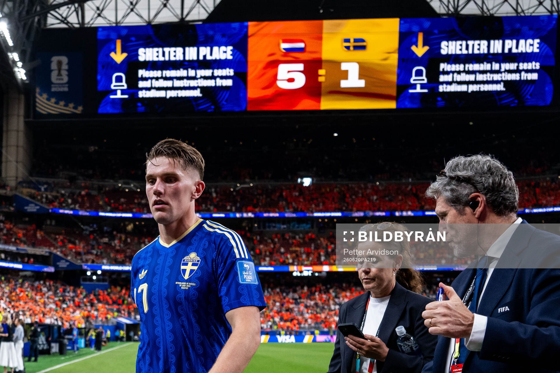 Viktor Gyökeres of Sweden looks dejected