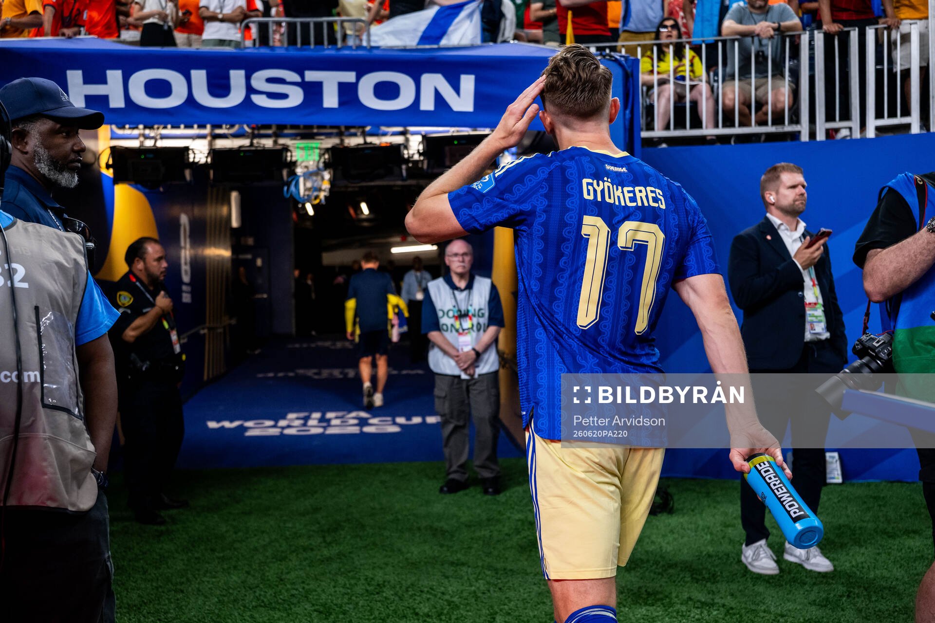Viktor Gyökeres of Sweden looks dejected