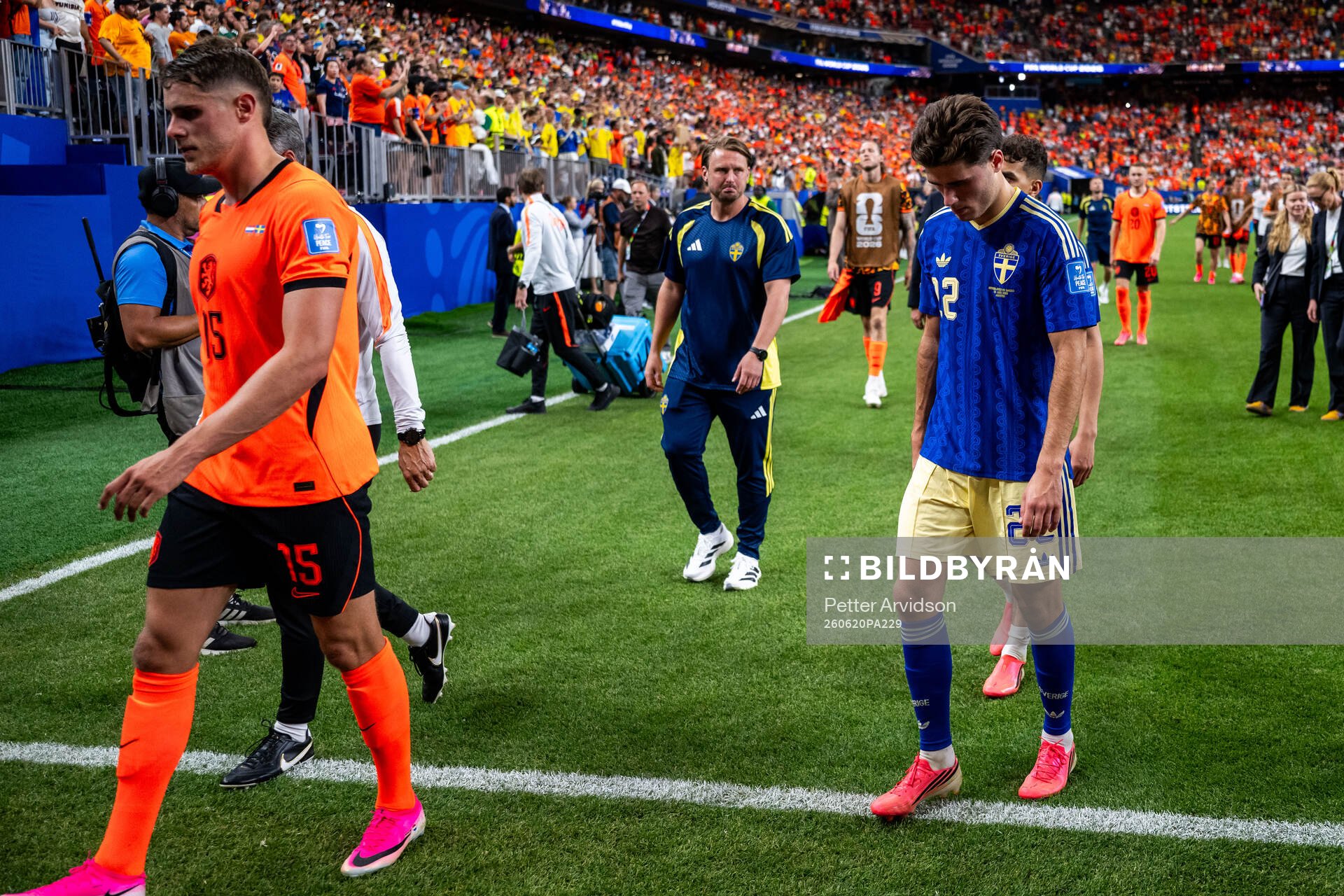 Besfort Zeneli of Sweden looks dejected