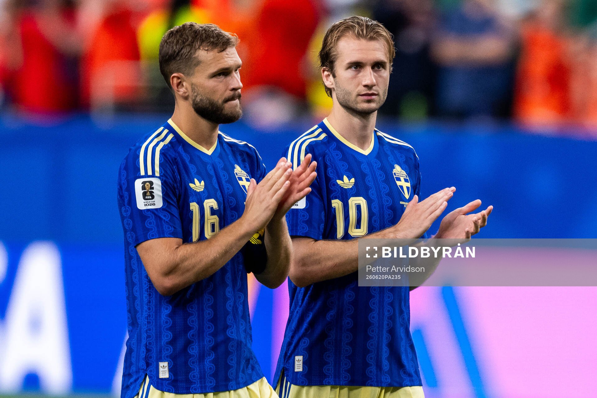 Jesper Karlström and Benjamin Nygren of Sweden look
