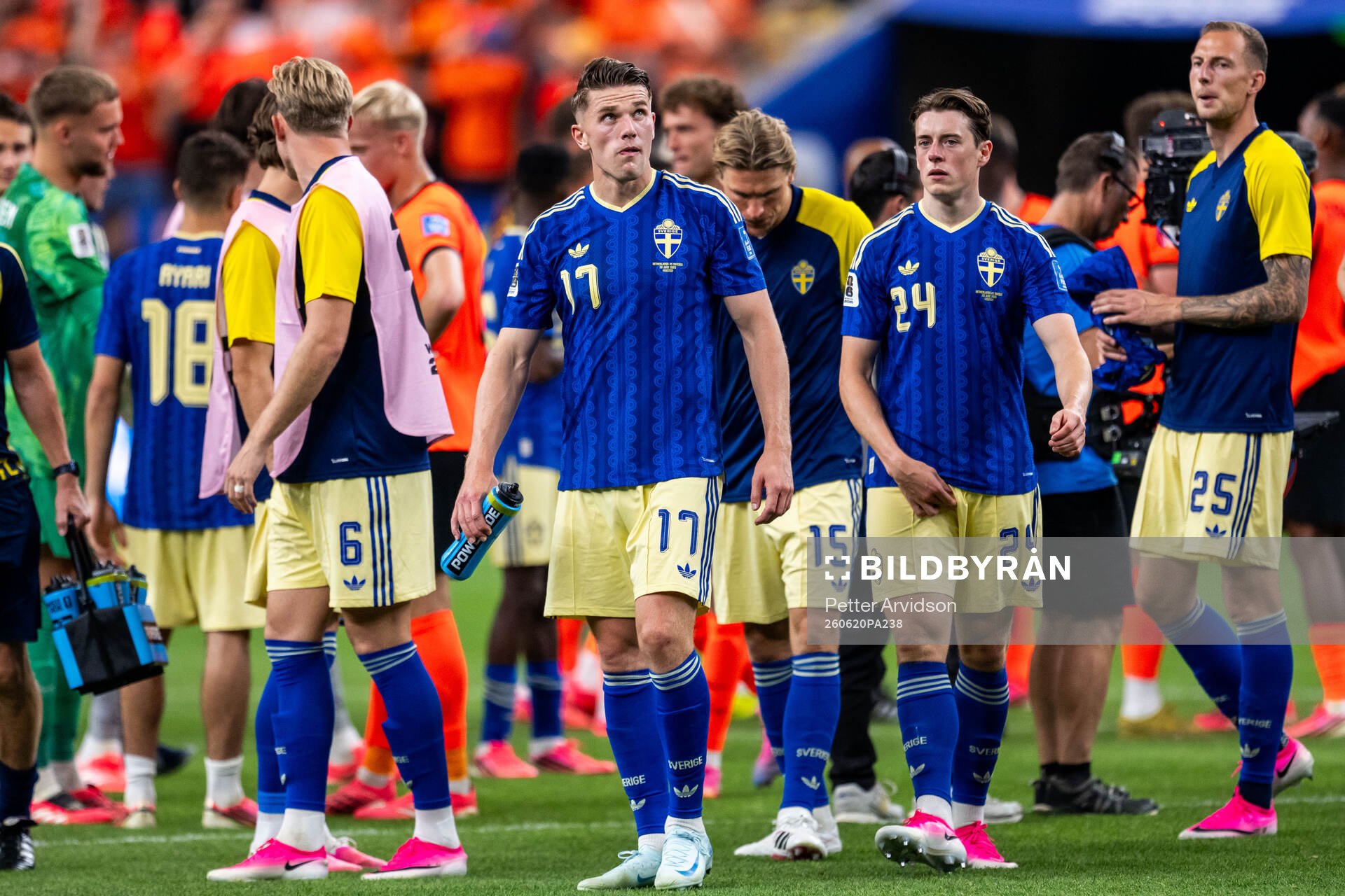 Viktor Gyökeres of Sweden looks dejected