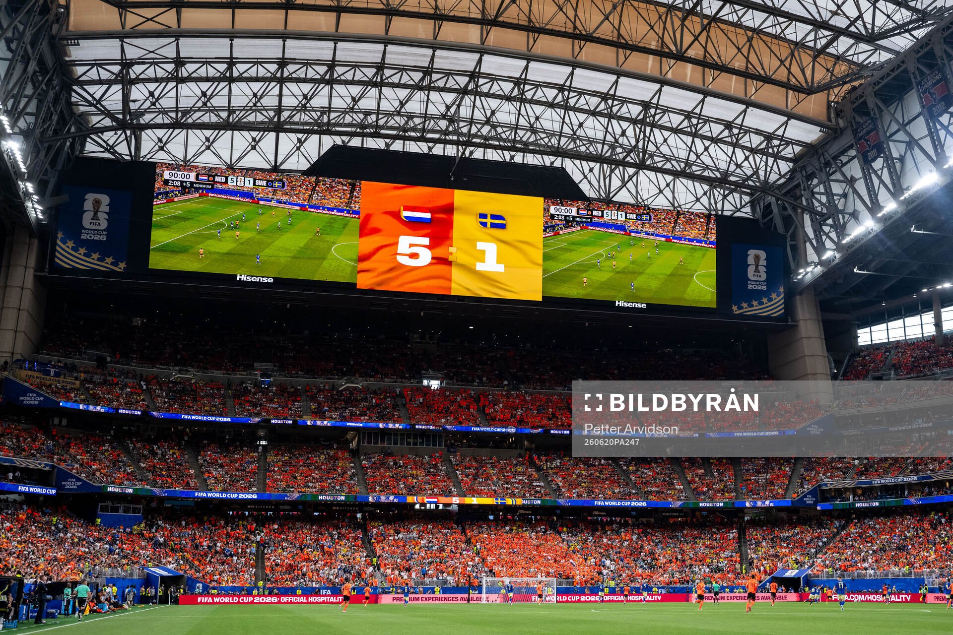 A screen showing the result 5-1