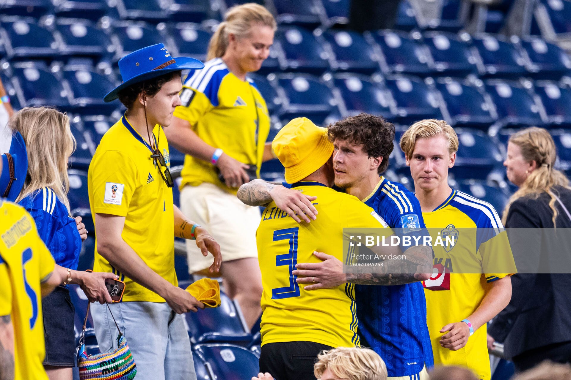 Victor Nilsson Lindelöf of Sweden with family