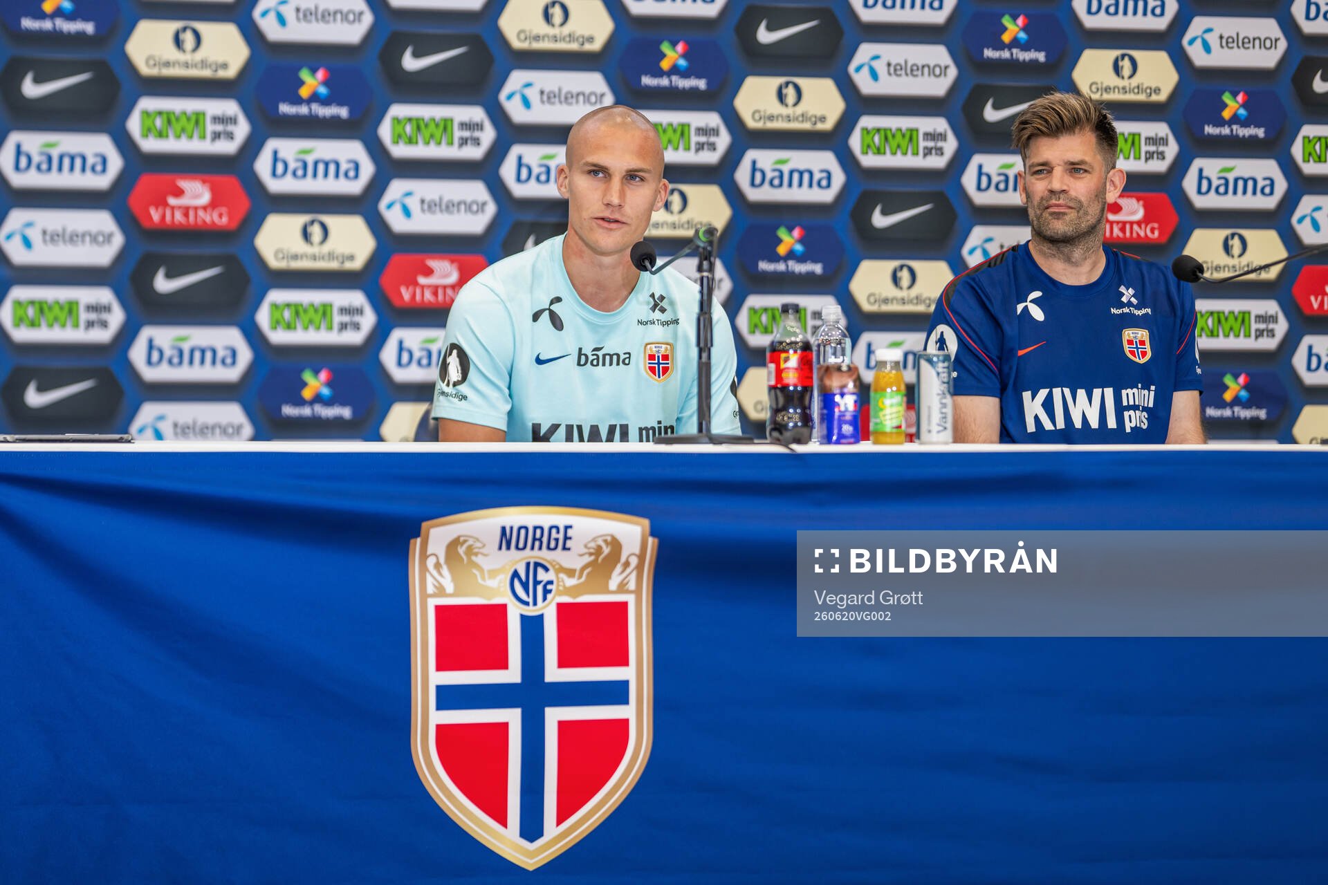 Leo Østigård and press officer Morten Morisbak