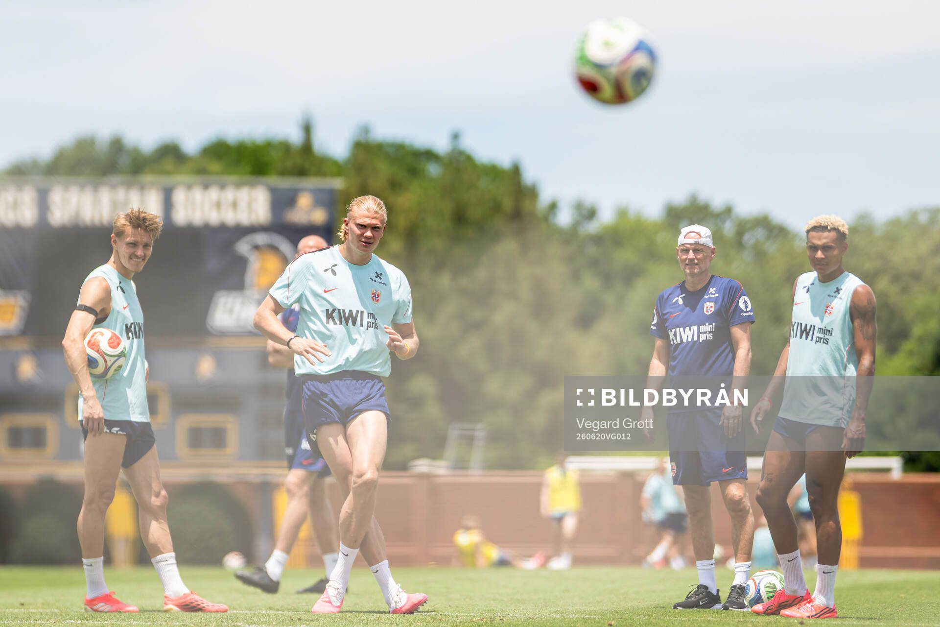 Martin Ødegaard, Erling Braut Haaland, head coach Ståle