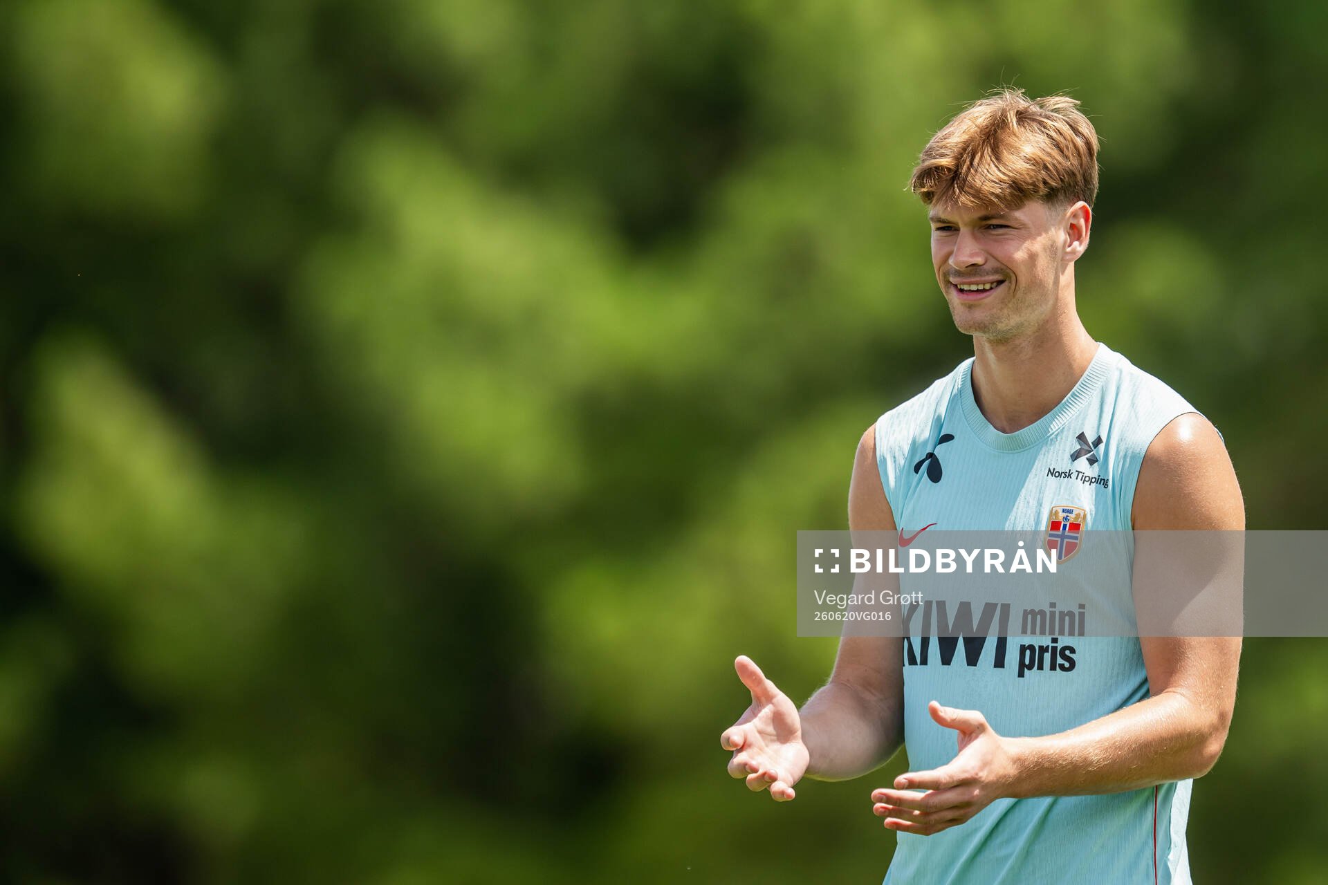 Henrik Falchener of the Norwegian national football team at