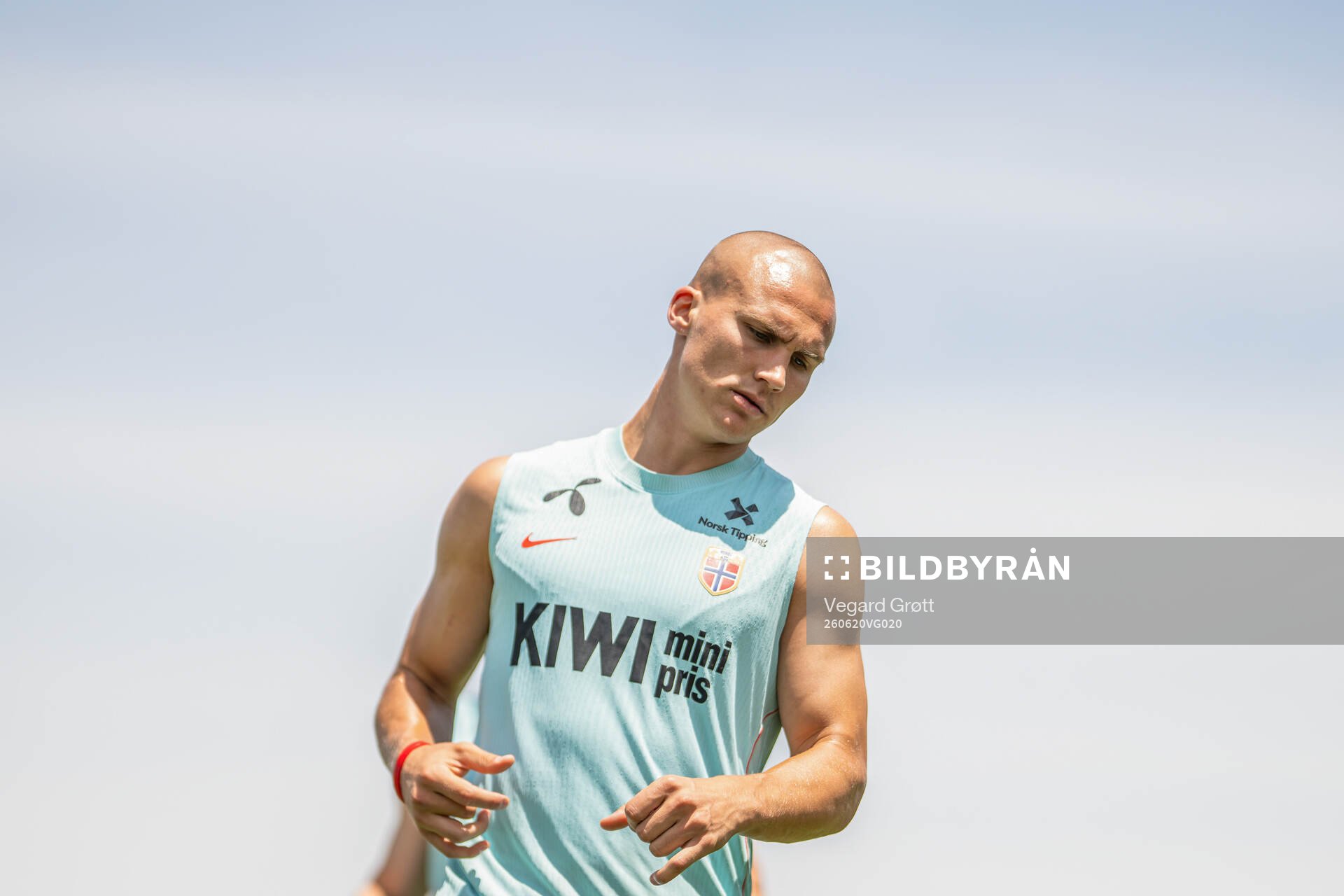 Leo Østigård of the Norwegian national football team at a