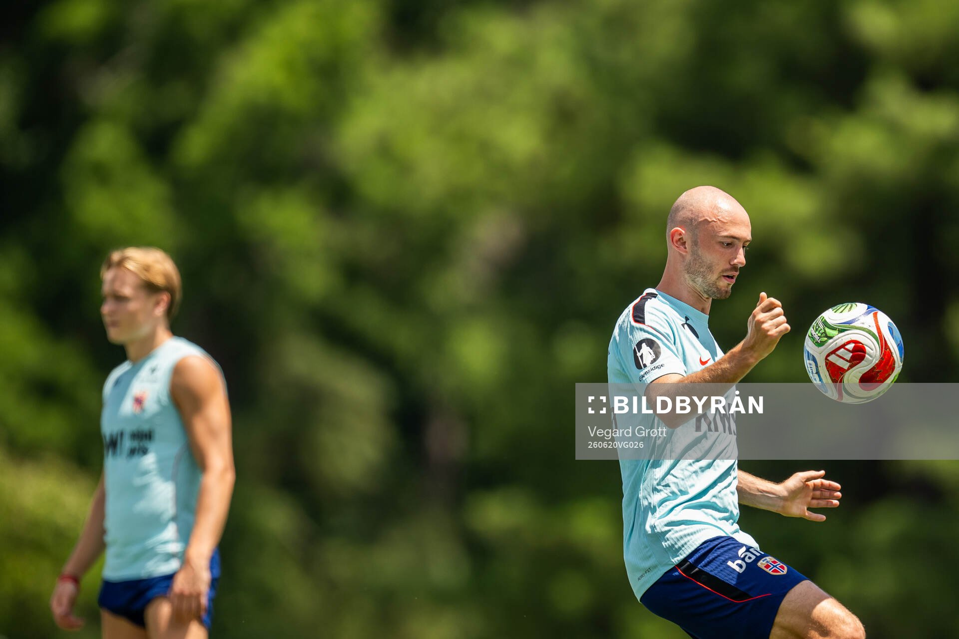 Fredrik Aursnes of the Norwegian national football team at