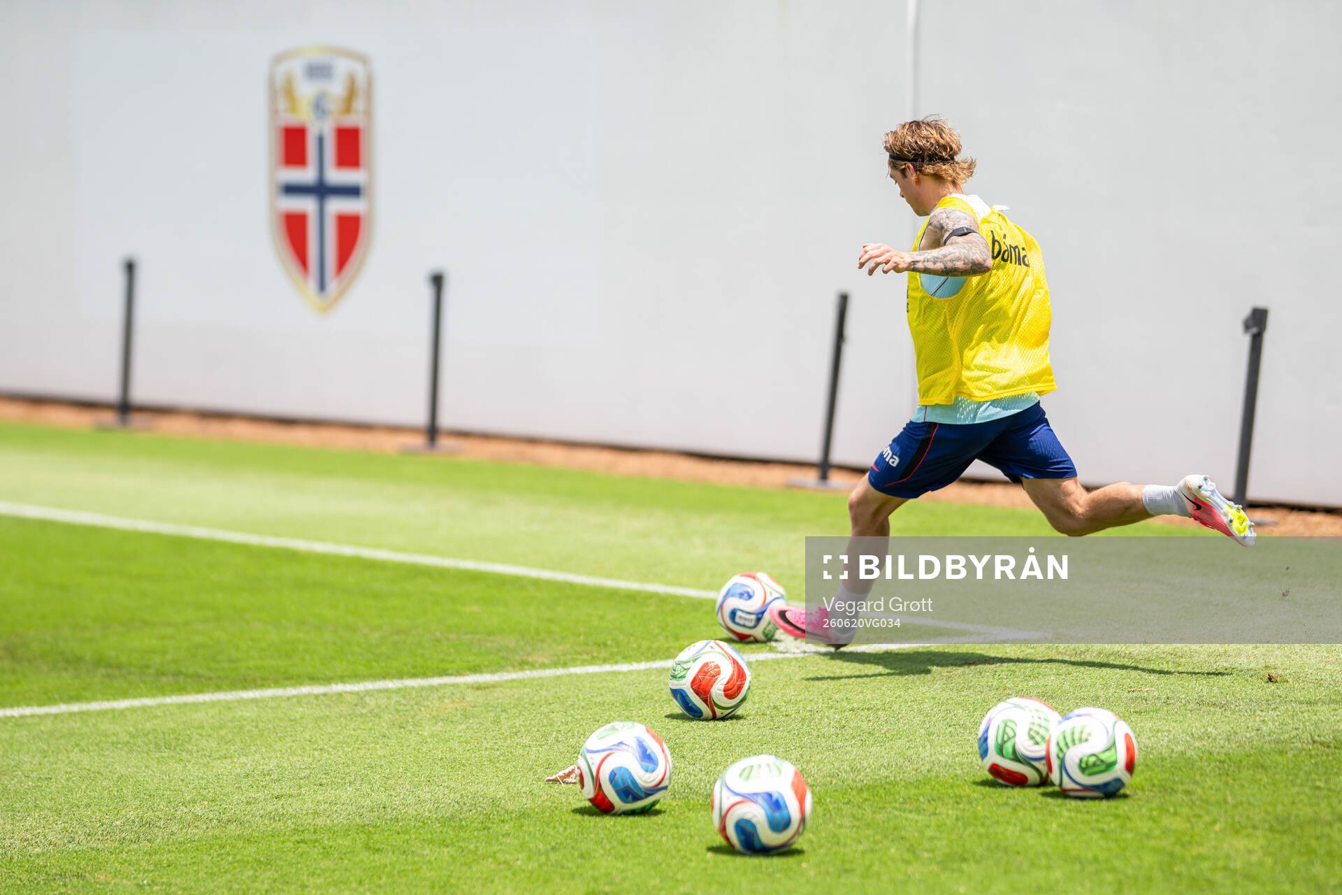 Patrick Berg of the Norwegian national football team at a