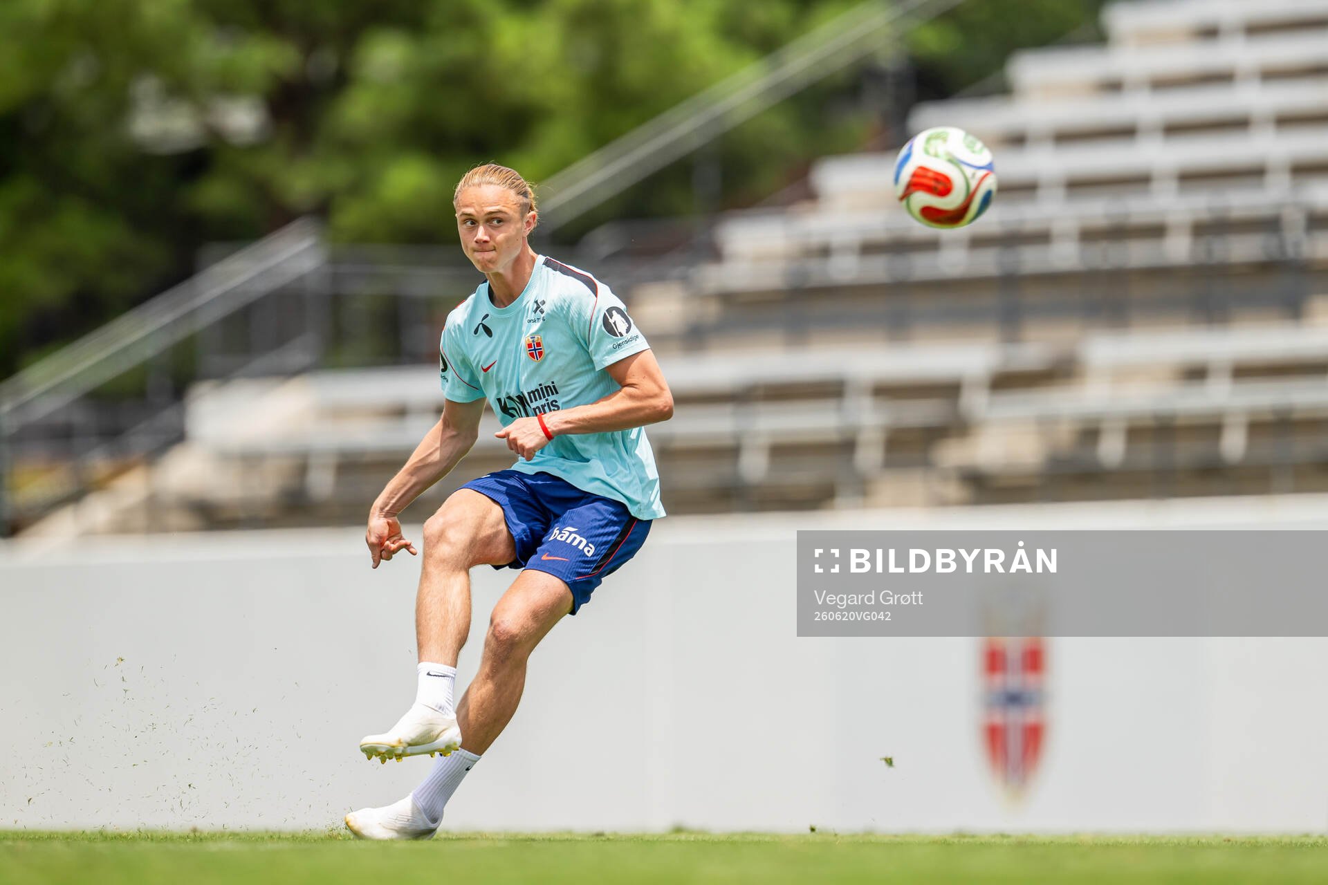Thelo Aasgaard of the Norwegian national football team at a