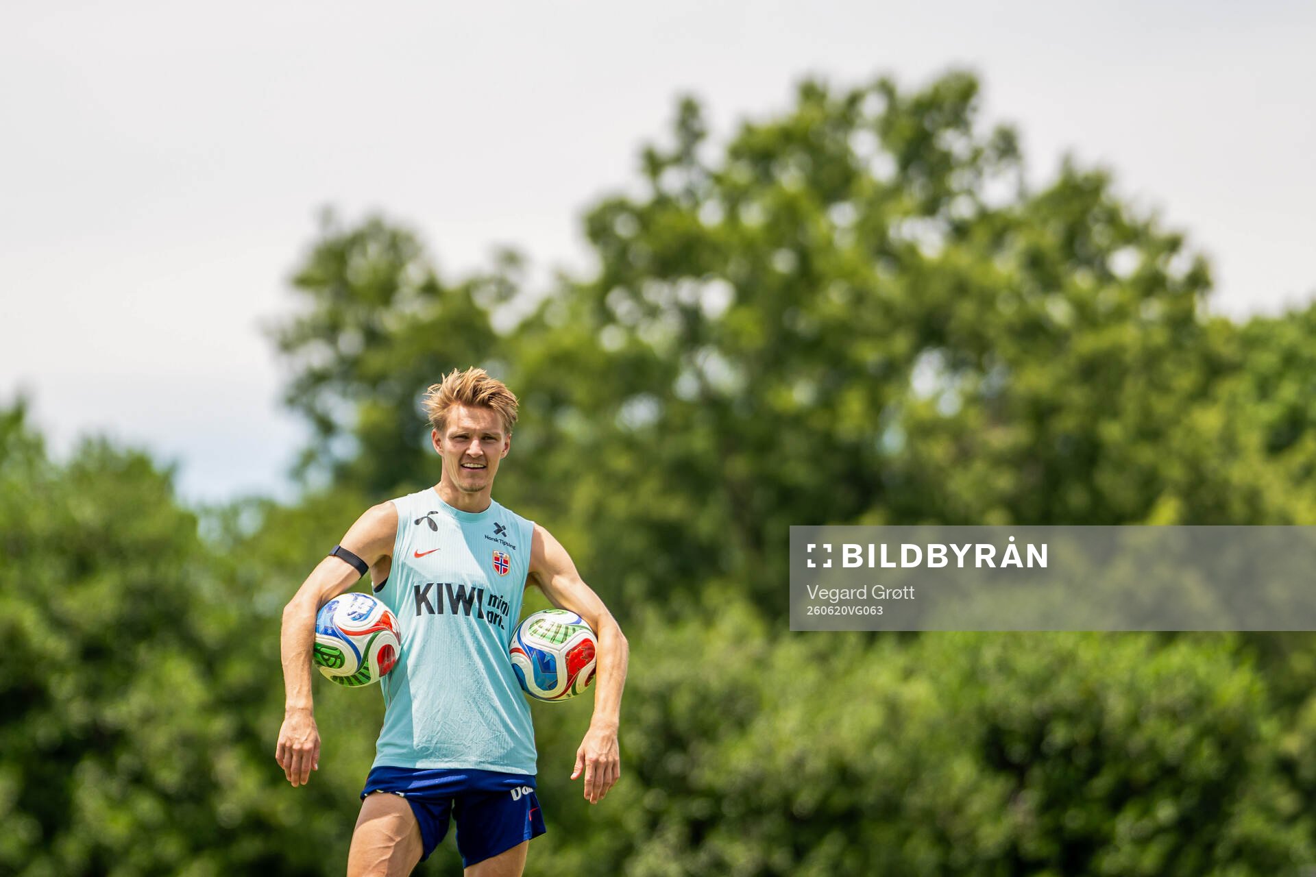 Martin Ødegaard of the Norwegian national football team at
