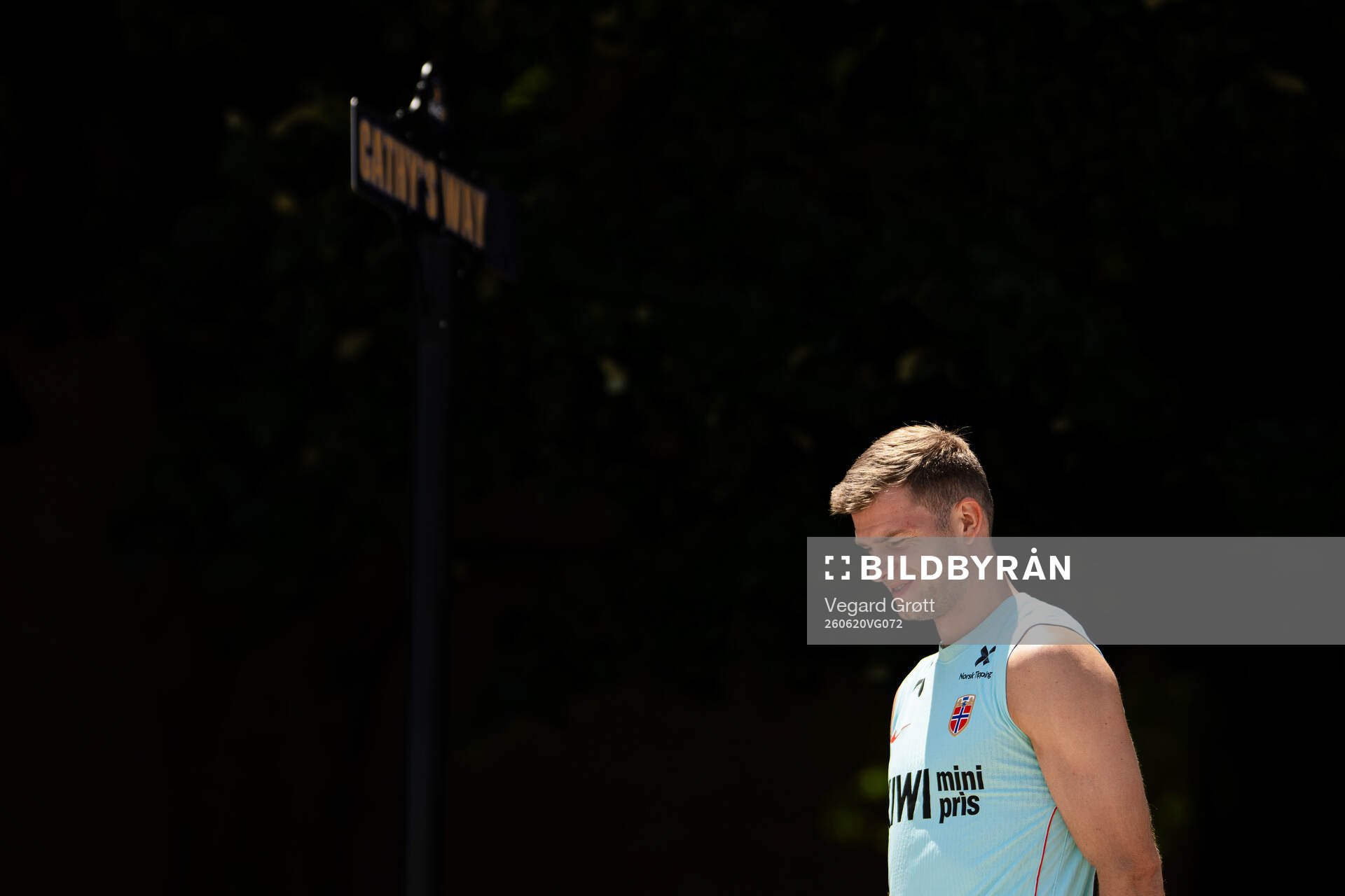Alexander Sørloth of the Norwegian national football team