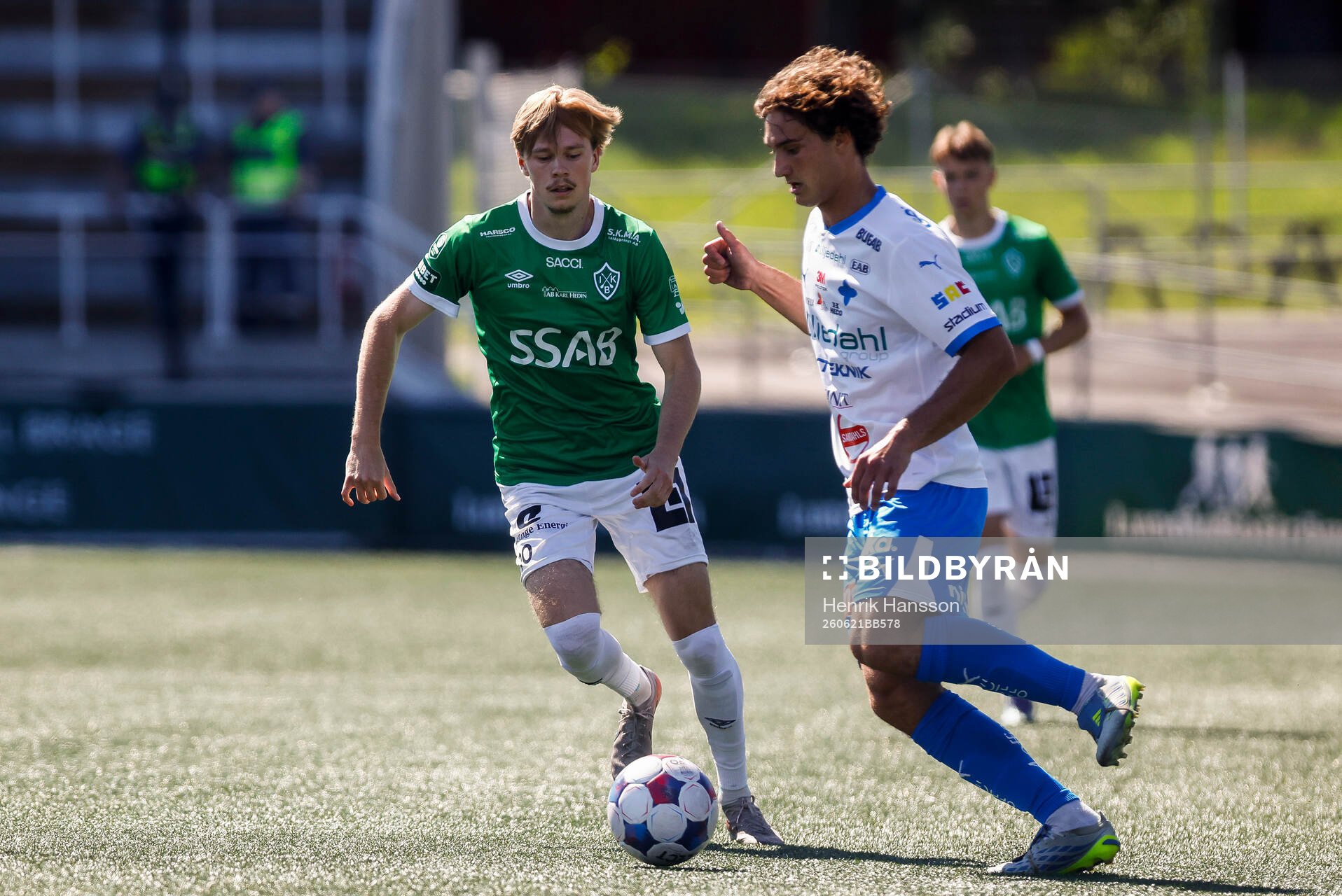 Brages Gustav Nordh och IFK Värnamos Antonio Kujundzic