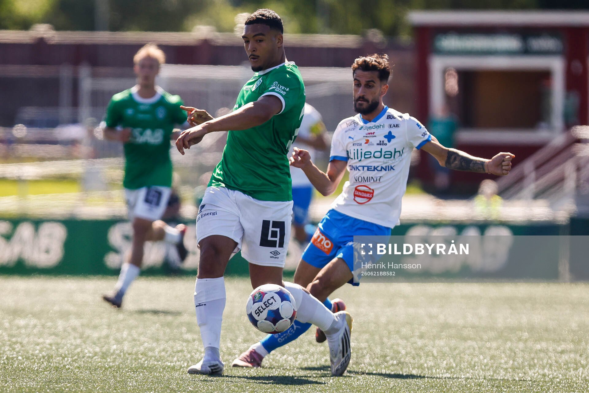 Brages Gideon Granström och IFK Värnamos Noah Shamoun