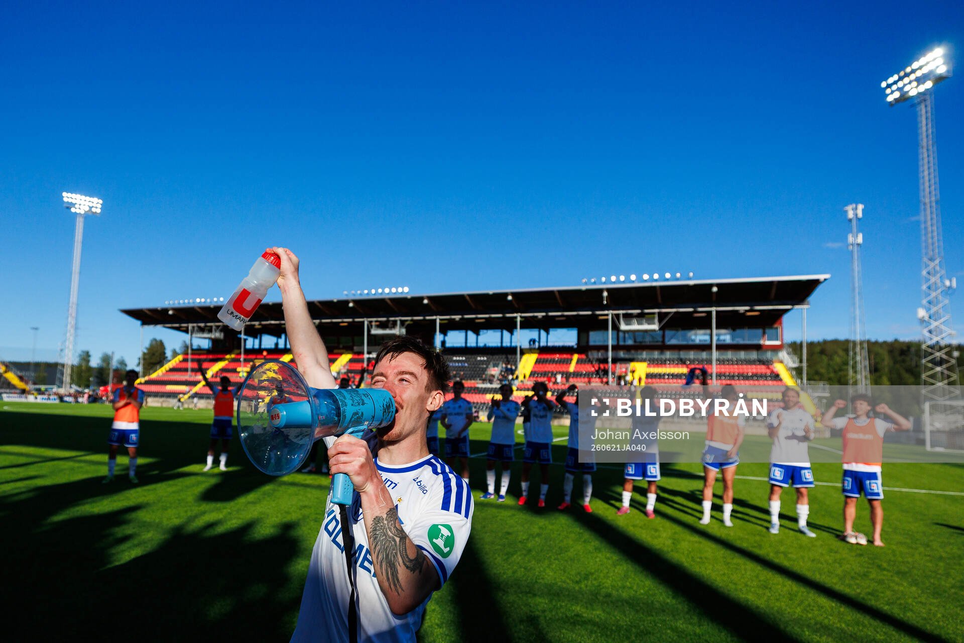 IFK Norrköpings Ryan Nelson jublar
