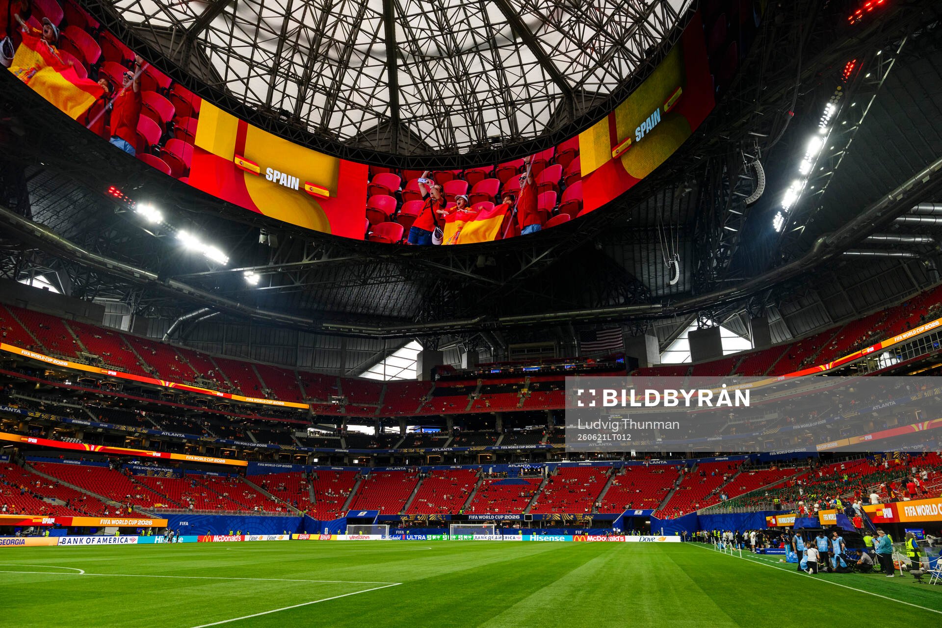 Interior view of Atlanta Stadium