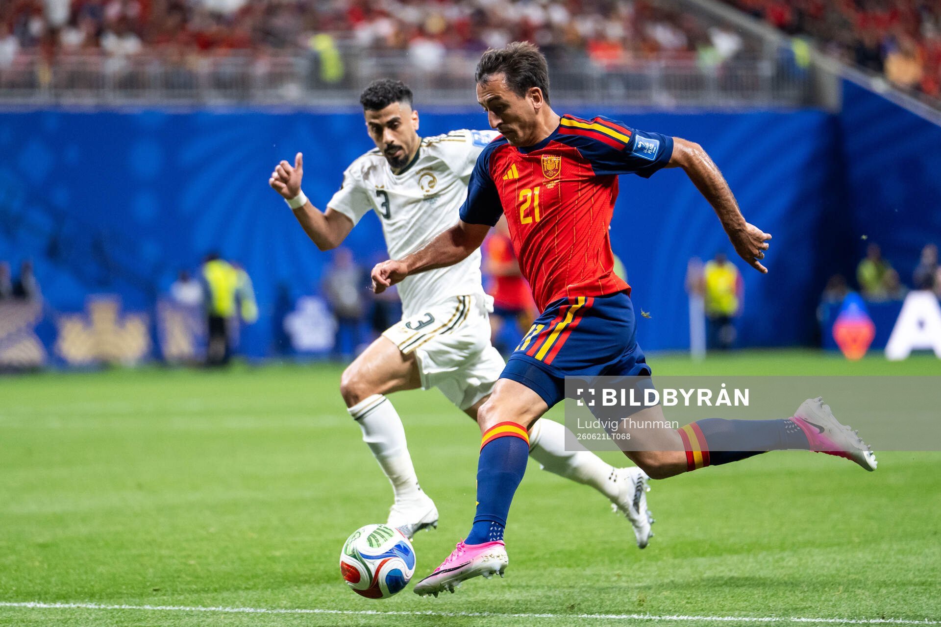 Ali Lajami of Saudi Arabia and Mikel Oyarzabal of Spain