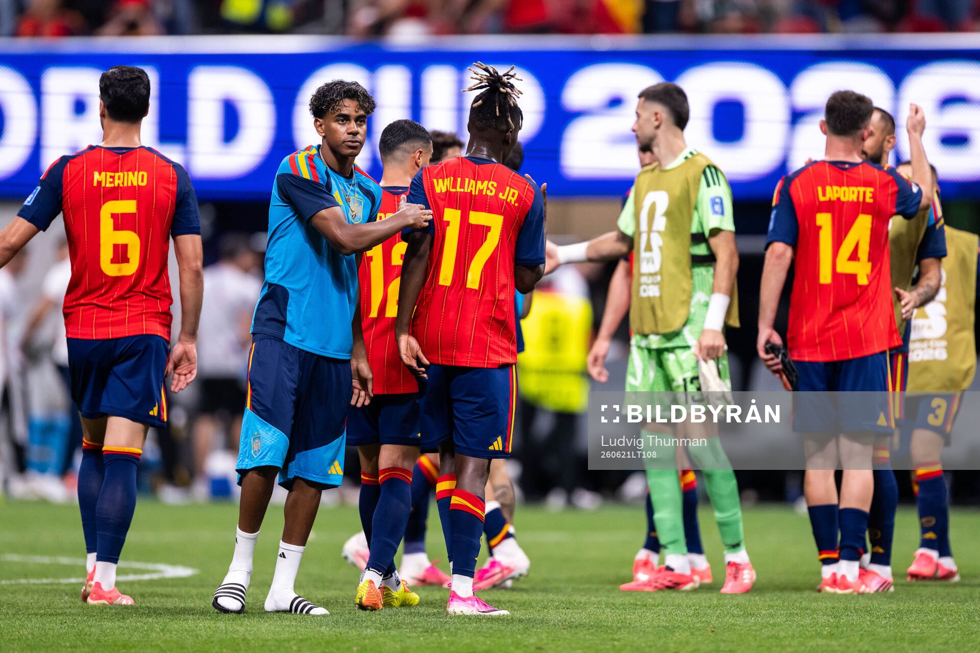 Nico Williams and Lamine Yamal of Spain
