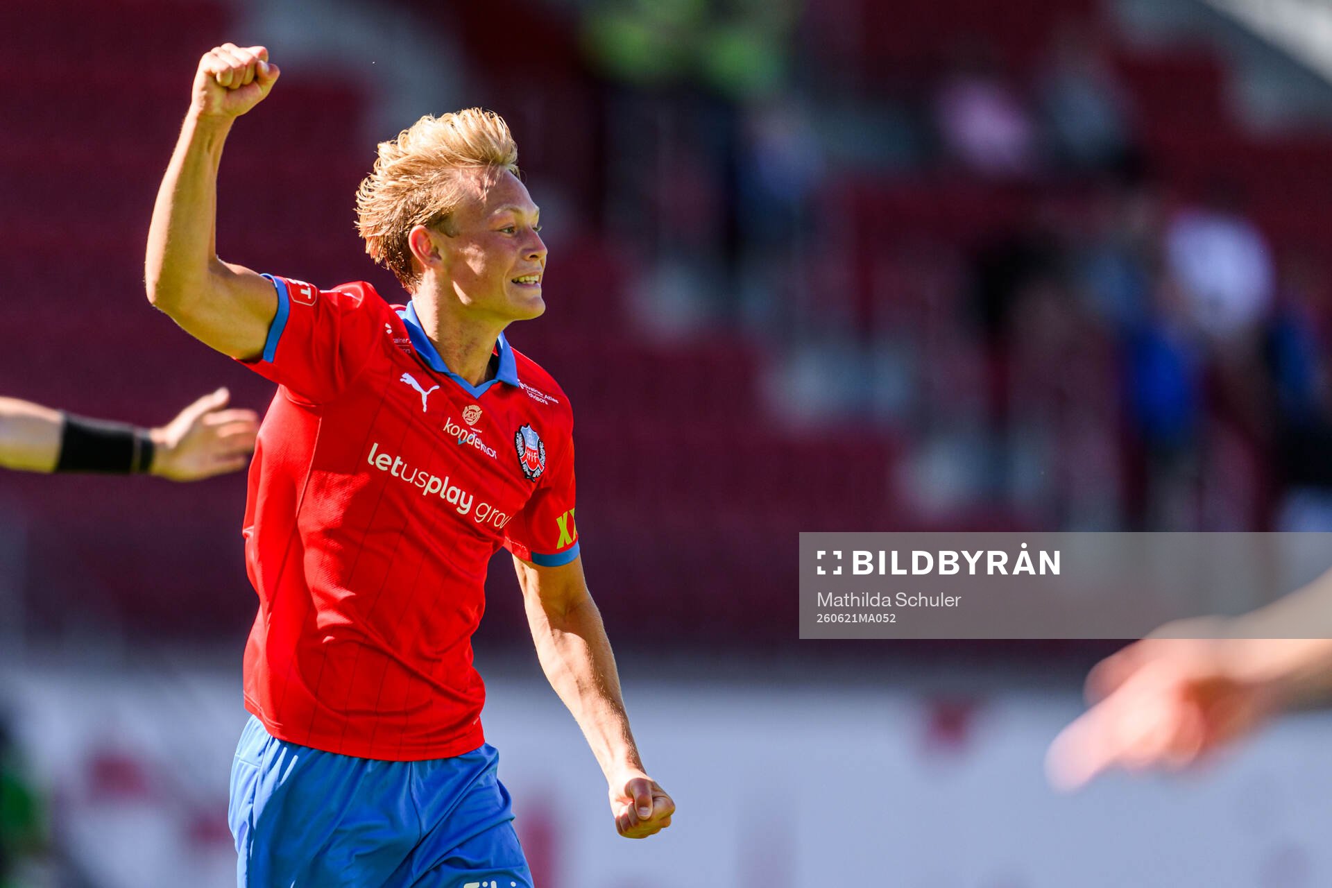 Helsingborgs Alvin Nordin jublar