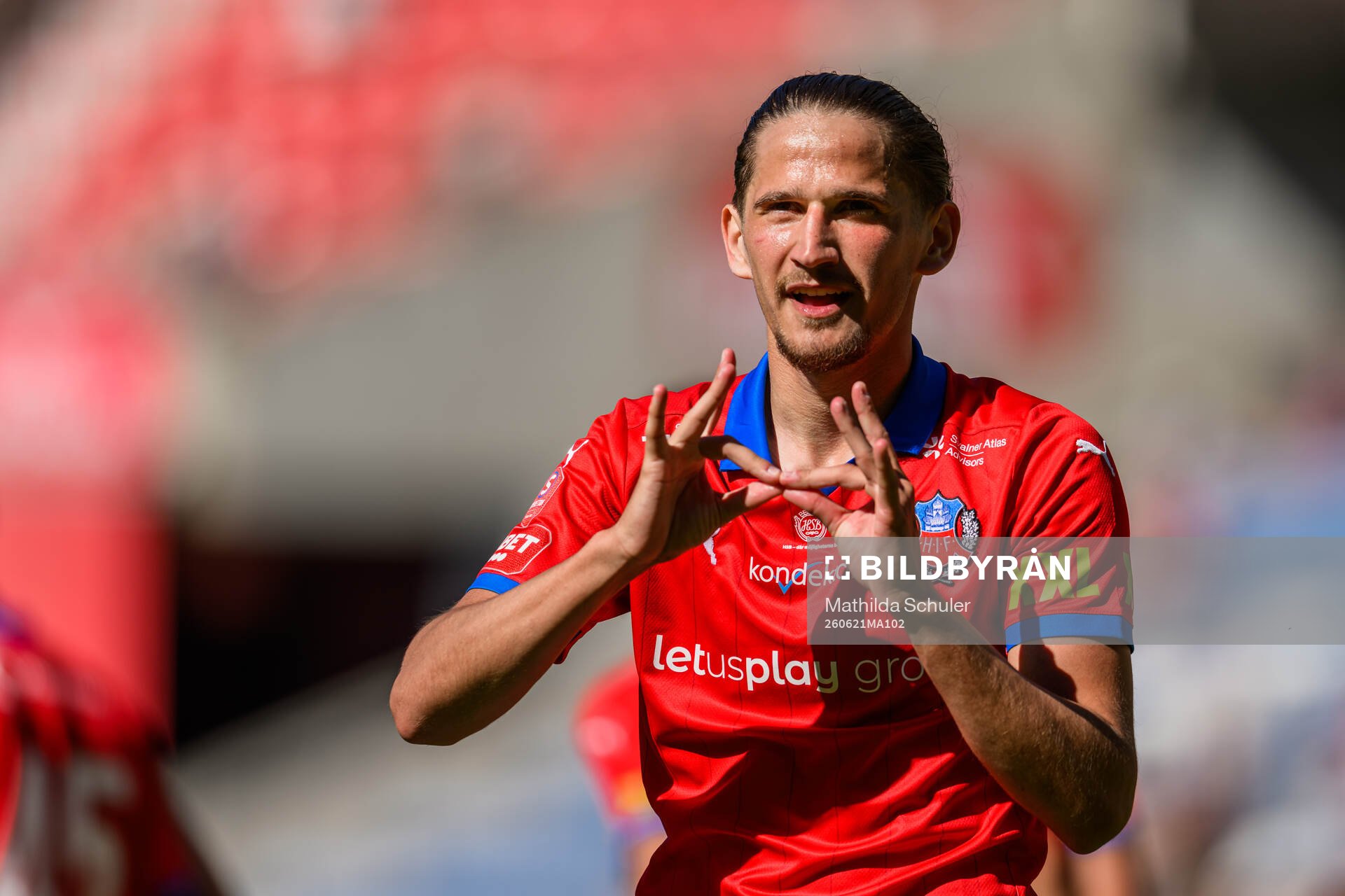 Helsingborgs Ervin Gigovic jublar