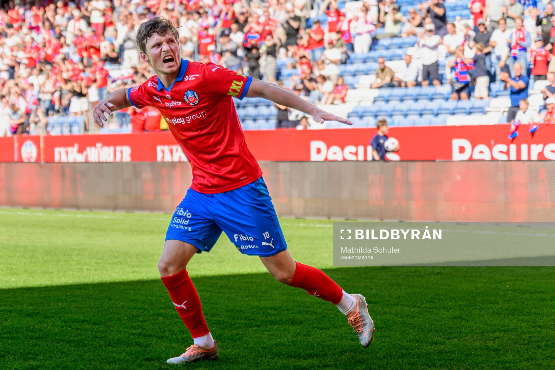 Helsingborgs Max Svensson jublar