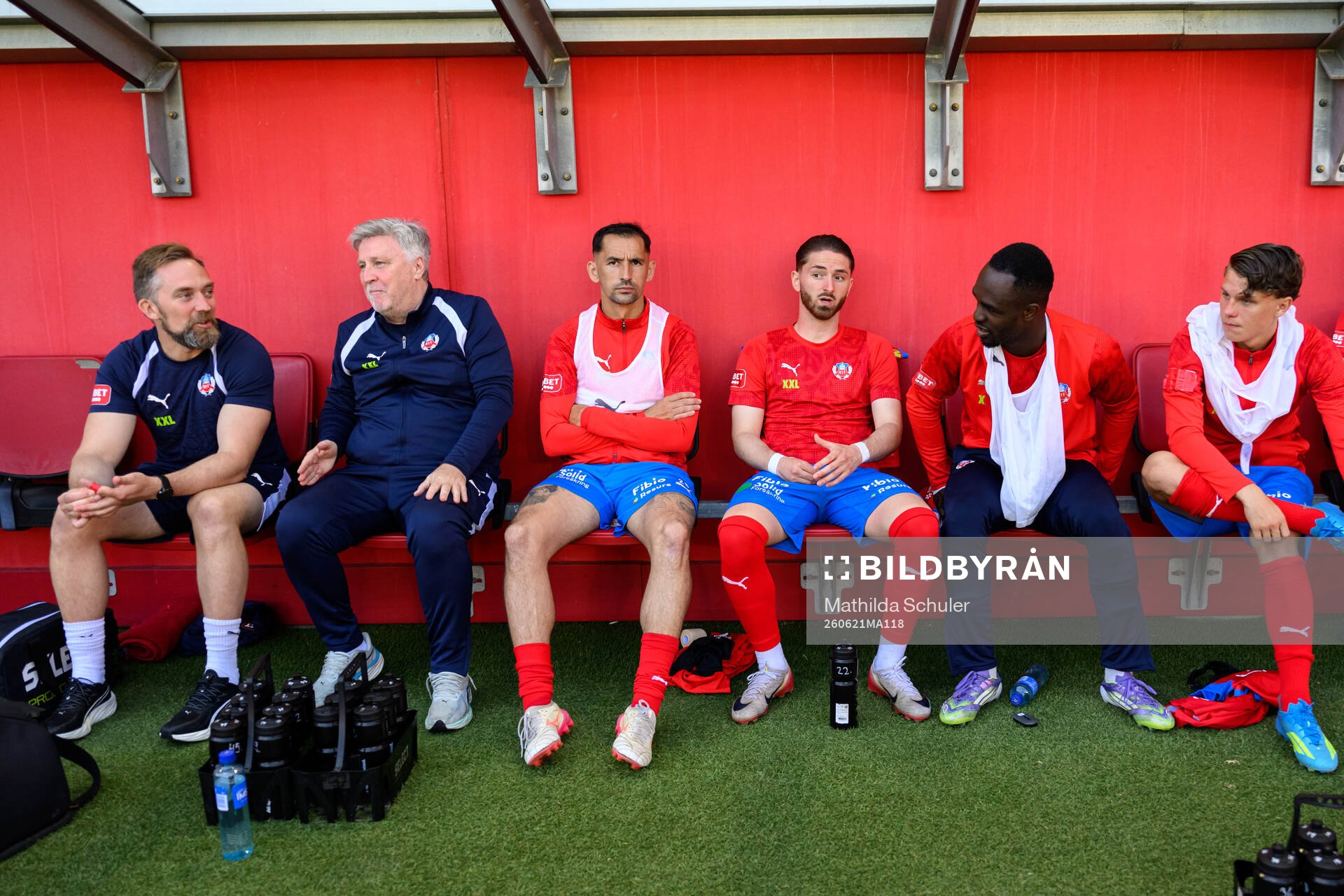 Helsingborgs Loret Sadiku, Timothe Rupil, Adam Akimey och