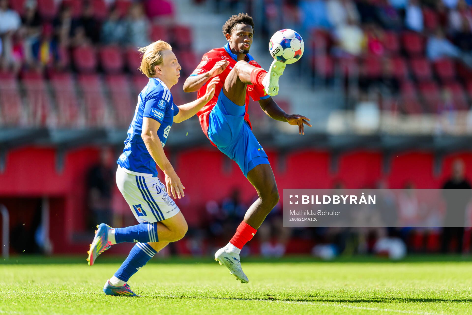 GIF Sundsvalls Mille Eriksson och Helsingborgs Daouda Amadou