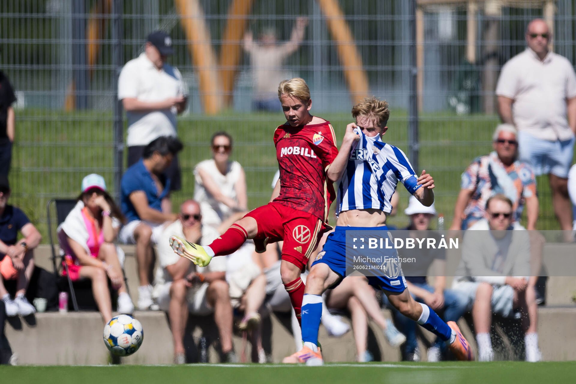 Djurgårdens Carl Selfvén och IFK Göteborgs Edvin Nordling