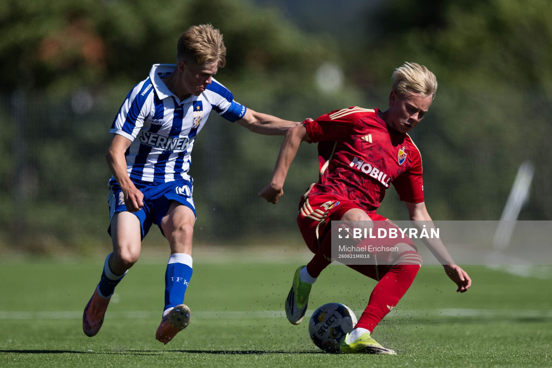 IFK Göteborgs Edvin Nordling och Djurgårdens Carl Selfvén