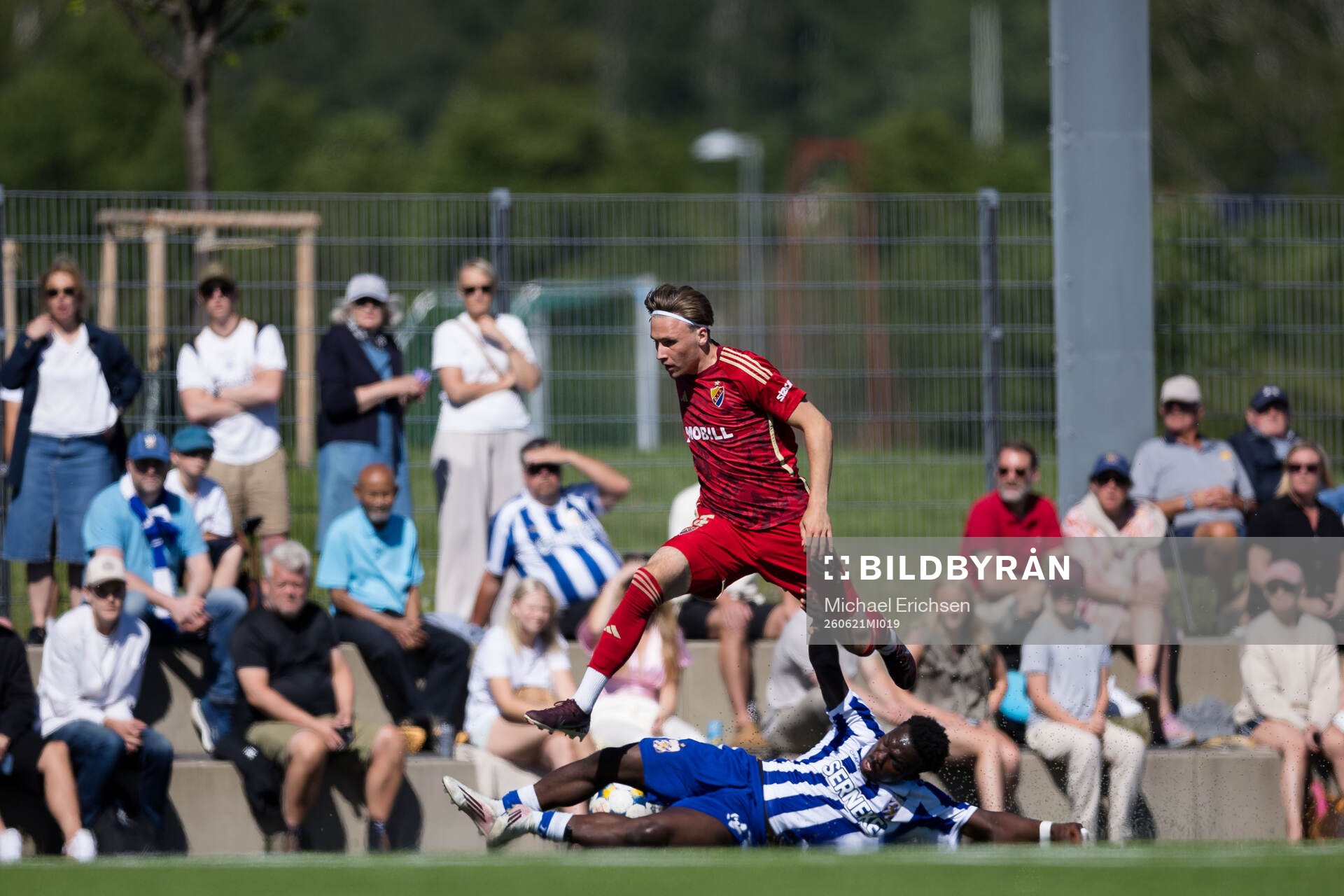 Djurgårdens Lucas Pettersson och IFK Göteborgs Manasse