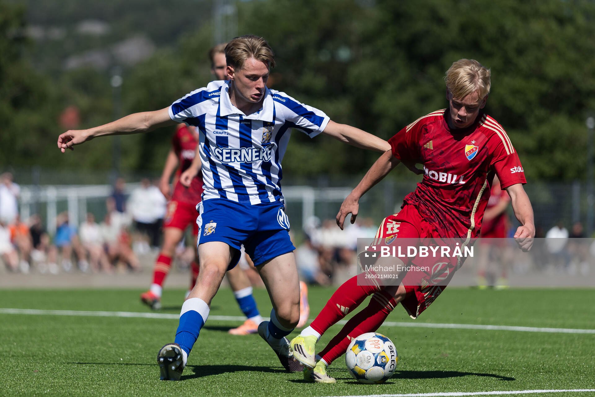 IFK Göteborgs Malte Hallingsjö och Djurgårdens Carl