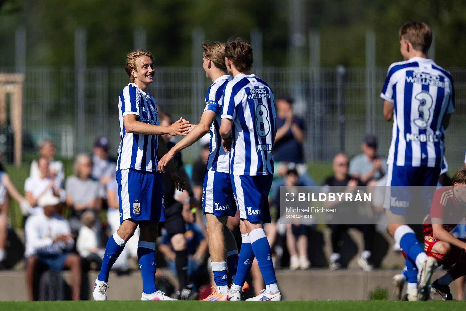 IFK Göteborgs Lias Tolf och Natanael Lundén jublar
