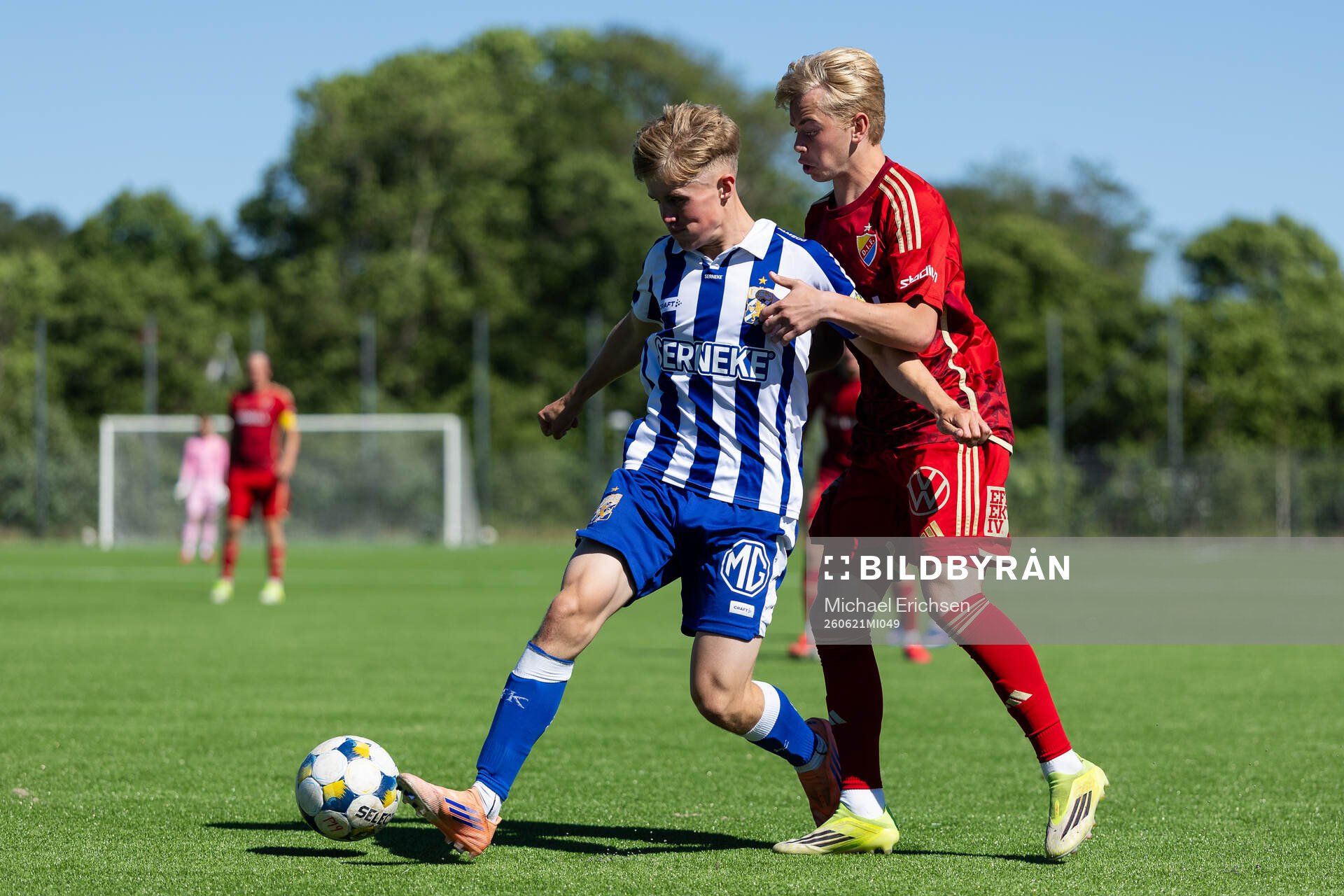 IFK Göteborgs Edvin Nordling och Djurgårdens Carl Selfvén